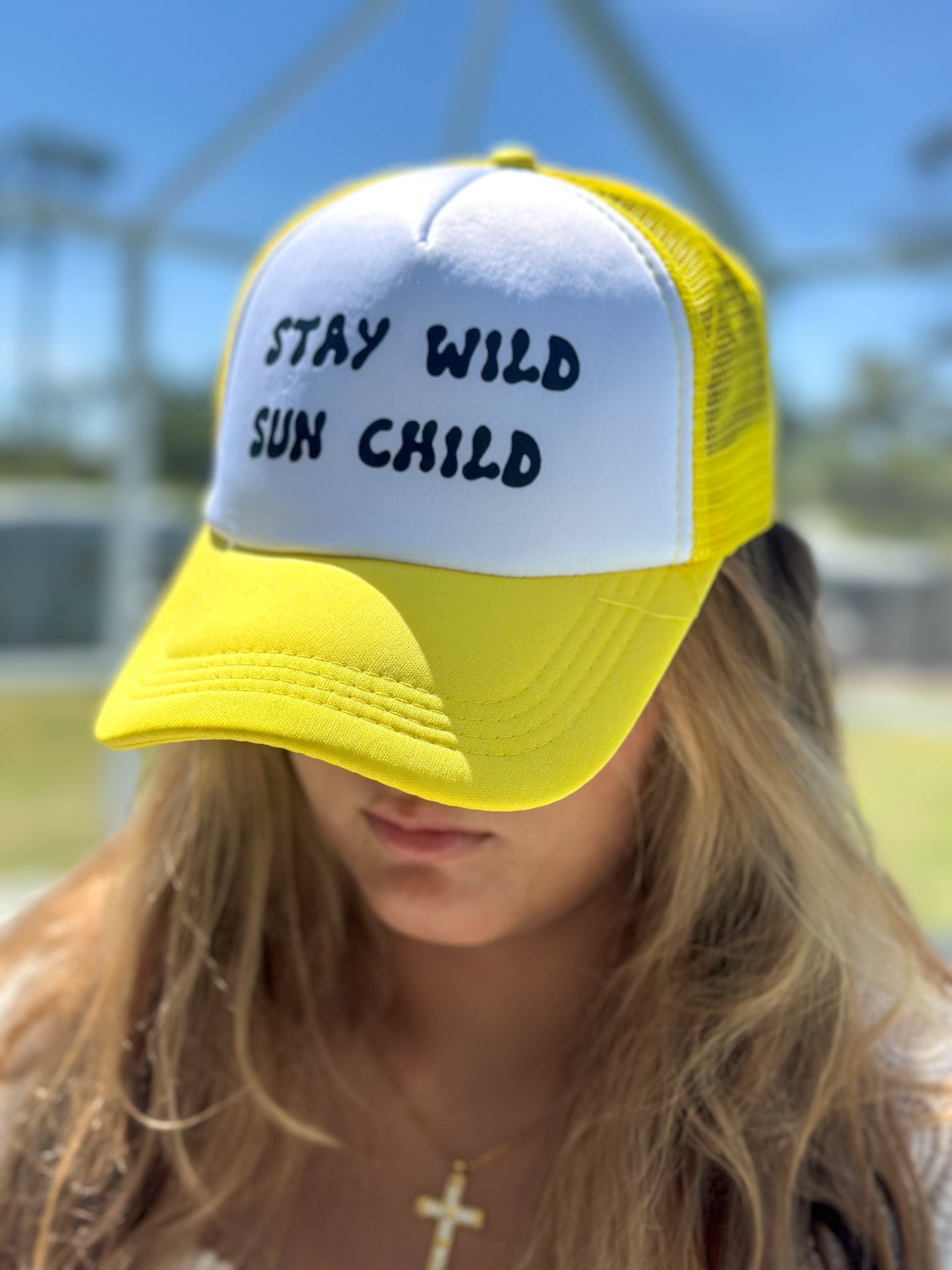 Value Foam Trucker Hat "Stay Wild Sun Child"
