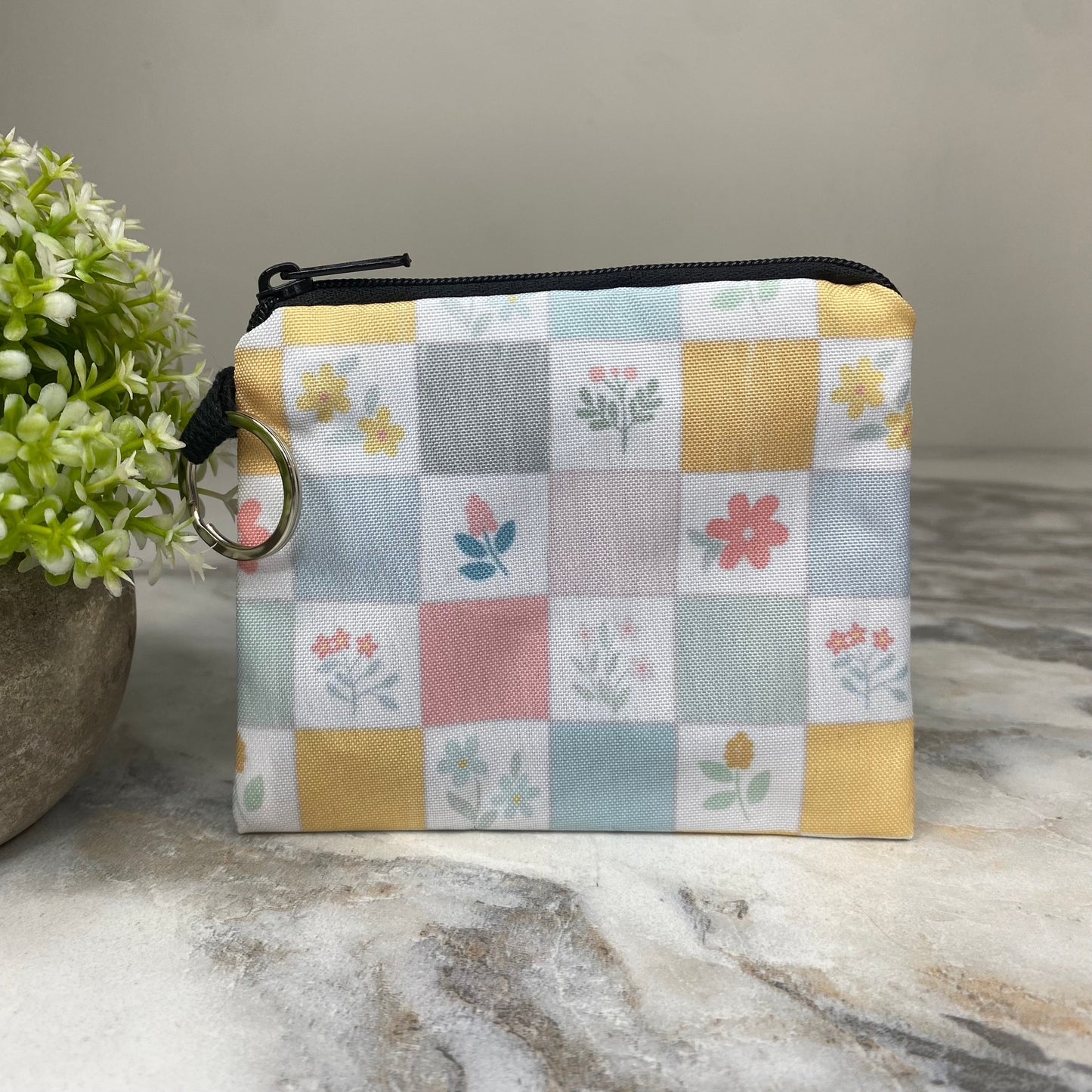 Mini Pouch - Spring Floral Pastel Patches