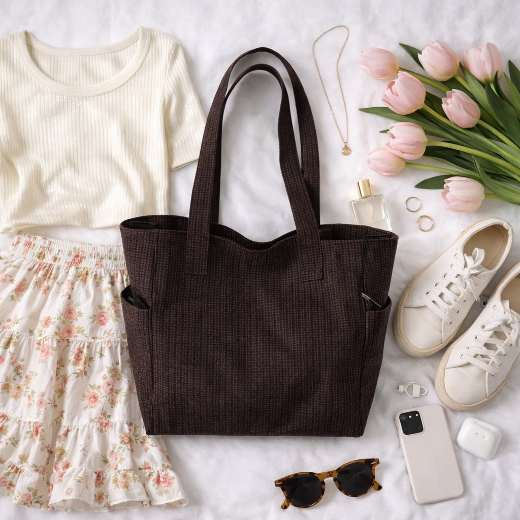 Ready to Ship | The Lola - Brown Canvas Tote