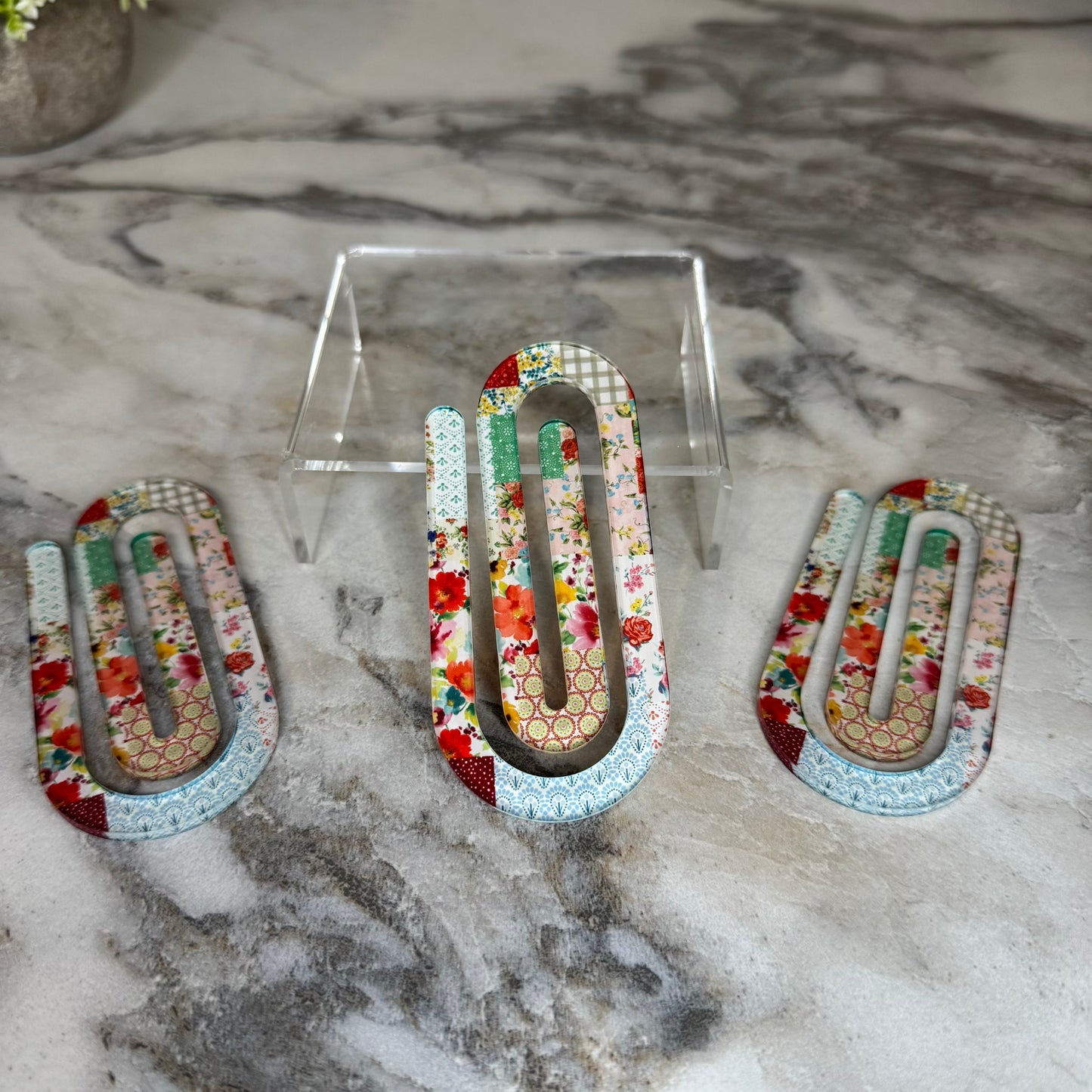 Jumbo Paperclip - Fabric Patches