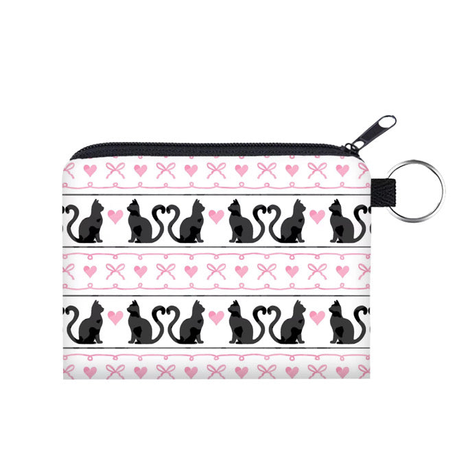 Mini Pouch - Cat Heart Bow