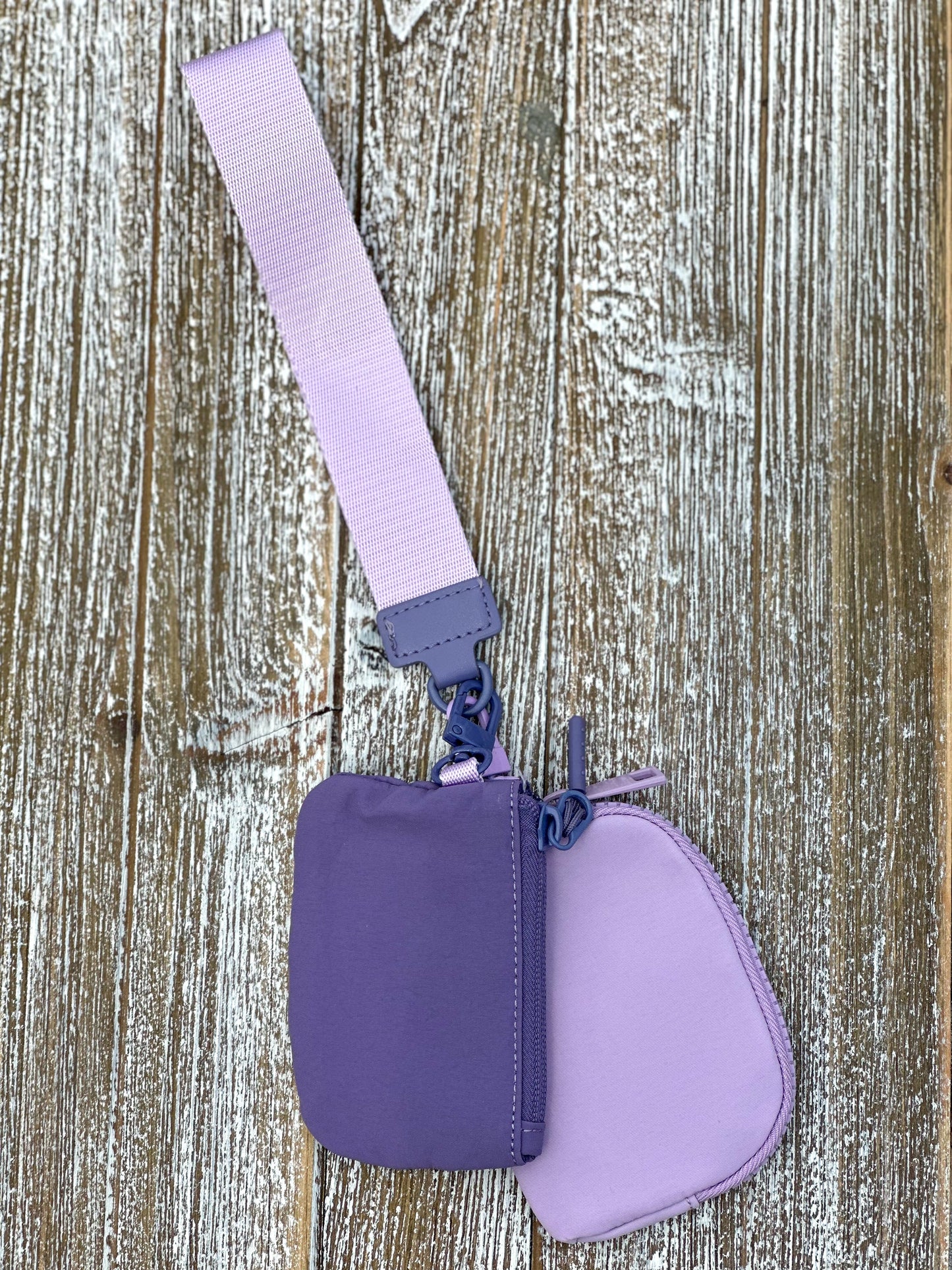 Dana's Dual Pouch Wallet Keychain "Purple-Lavendar"