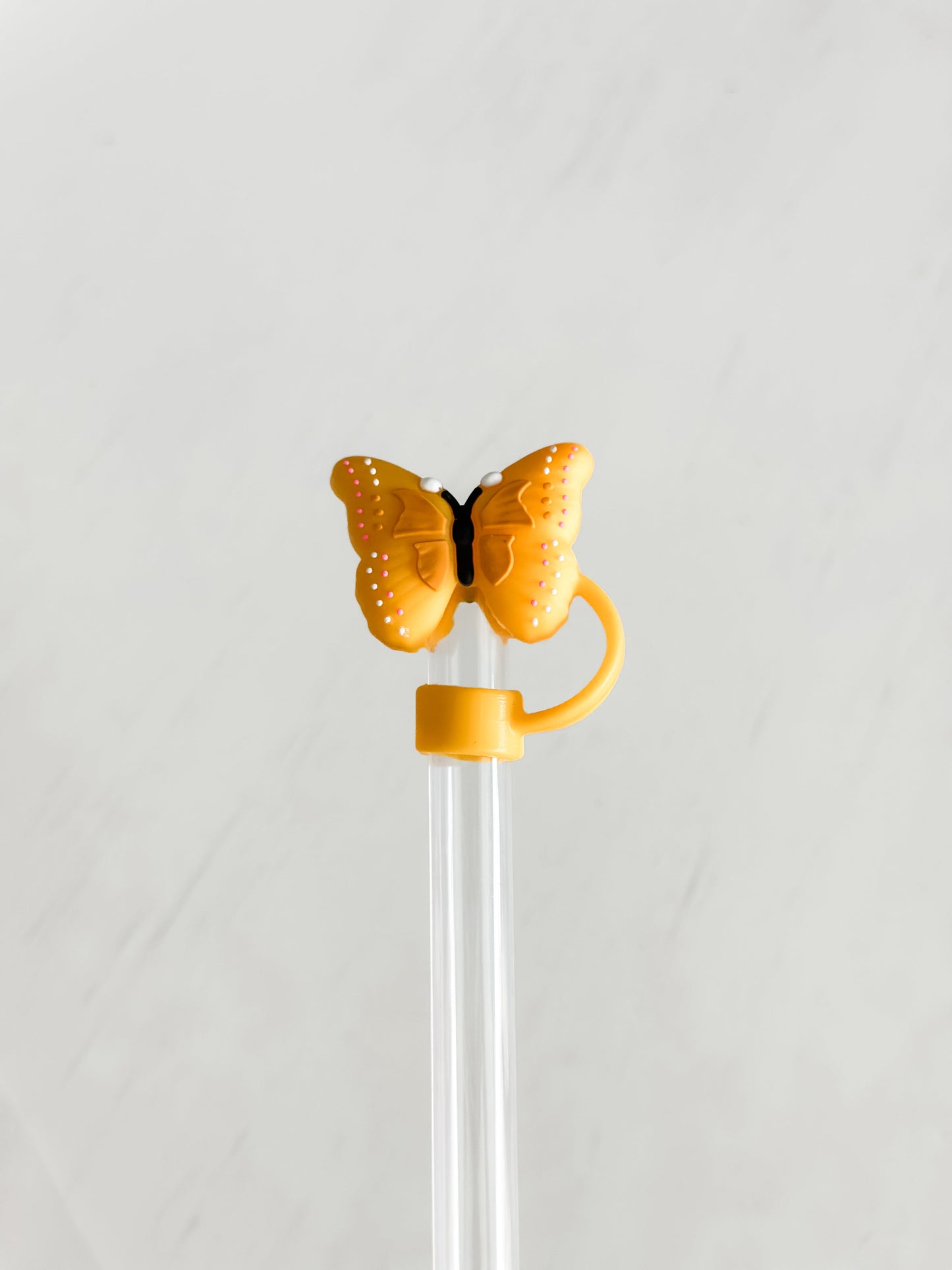 Straw Cover 10MM "Butterfly Yellow"