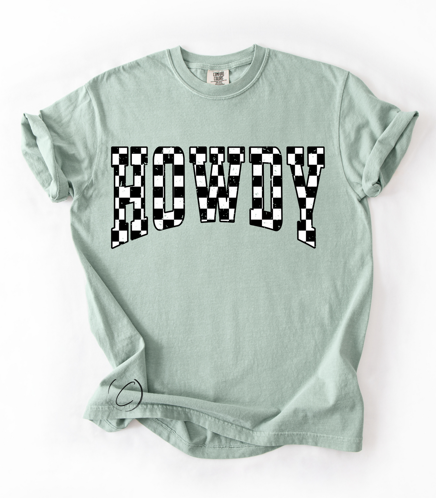 Howdy Checkered Graphic Tee