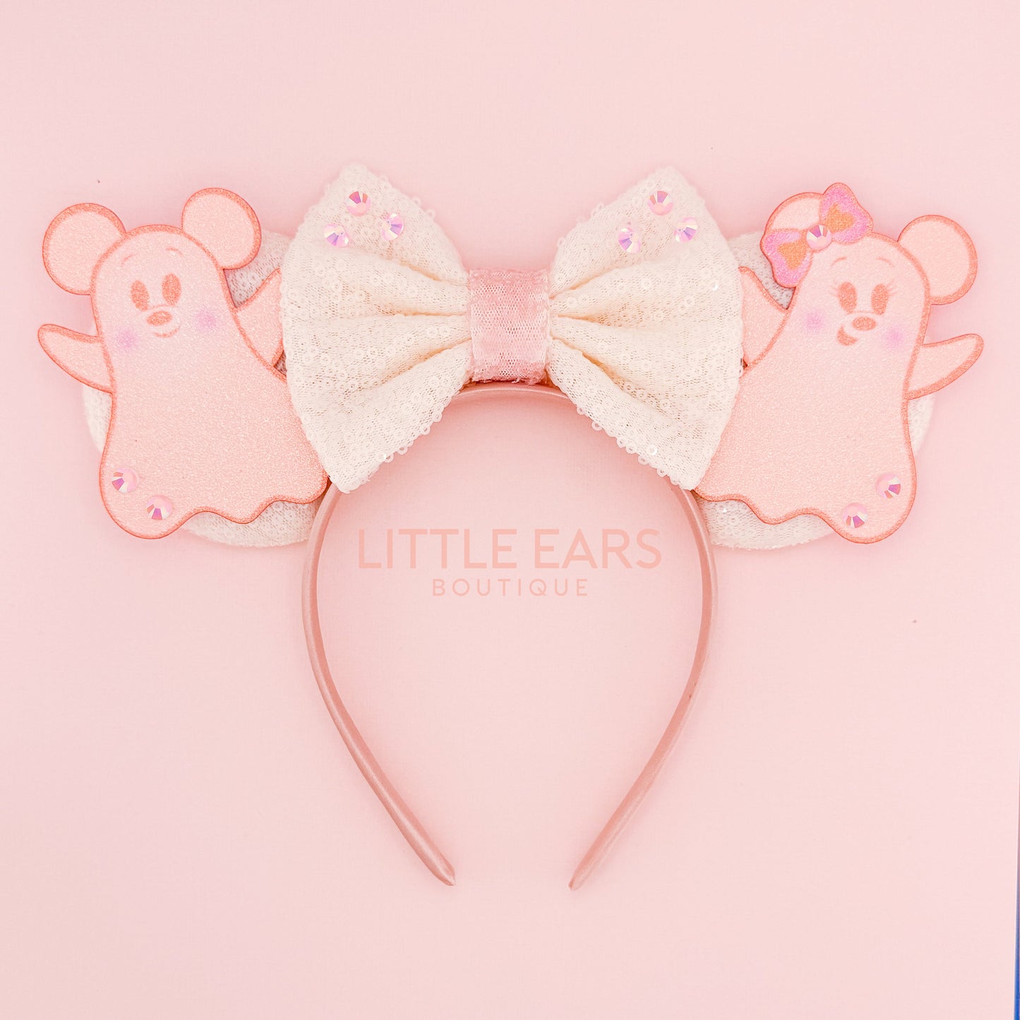 Pastel Ghosts Halloween Mickey Ears