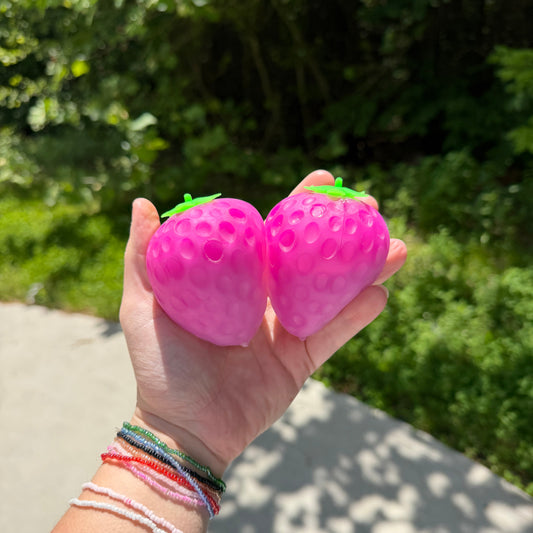 Squishy Toy - Sunlight Color Changing Strawberry, Larger
