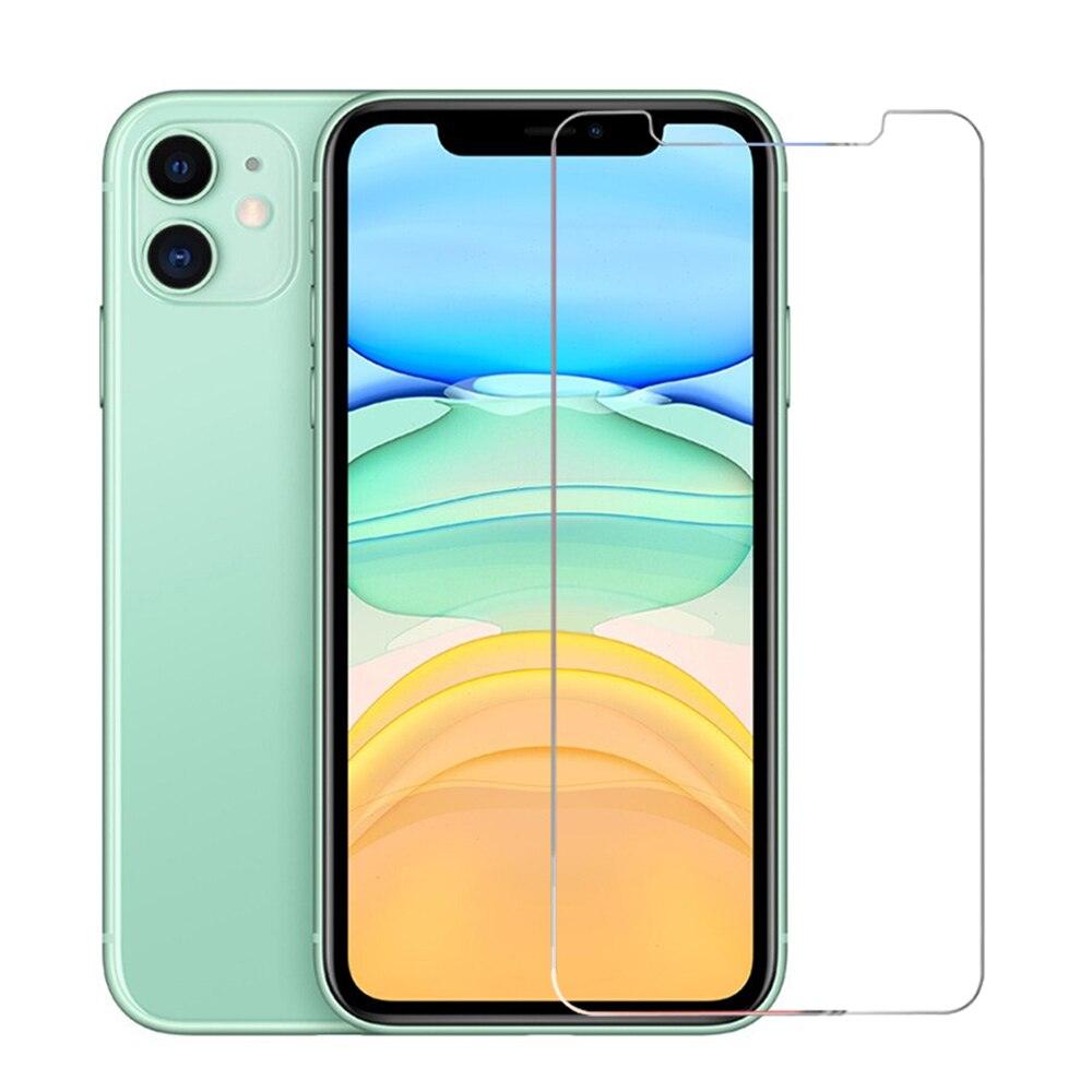 3pcs For iPhone 12 13 Mini 14 Pro Max Glass Screen Protector For iPhone XR XS SE 2022 6 7 8 Plus 13 Pro Max Glass Not Full Cover Curved Edge Anti Explosion Temper Glass Screen Protector for iPhone