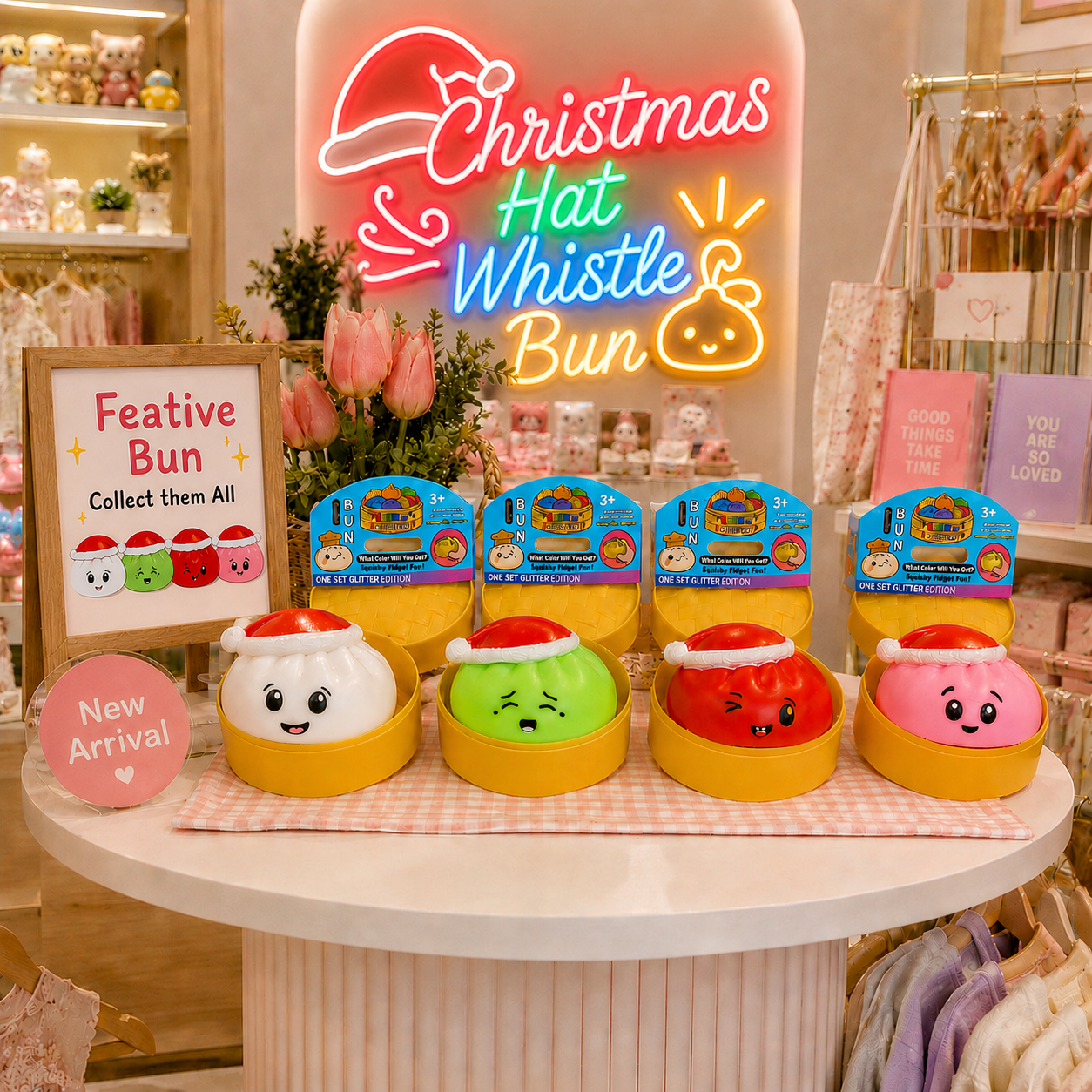 PreOrder - Christmas Hat Whistle Bun