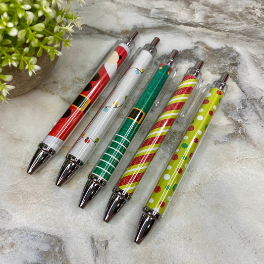 Pen - Clear Christmas Design