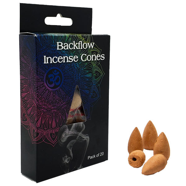 Jasmine Scent Backflow Incense Cones Pack of 20