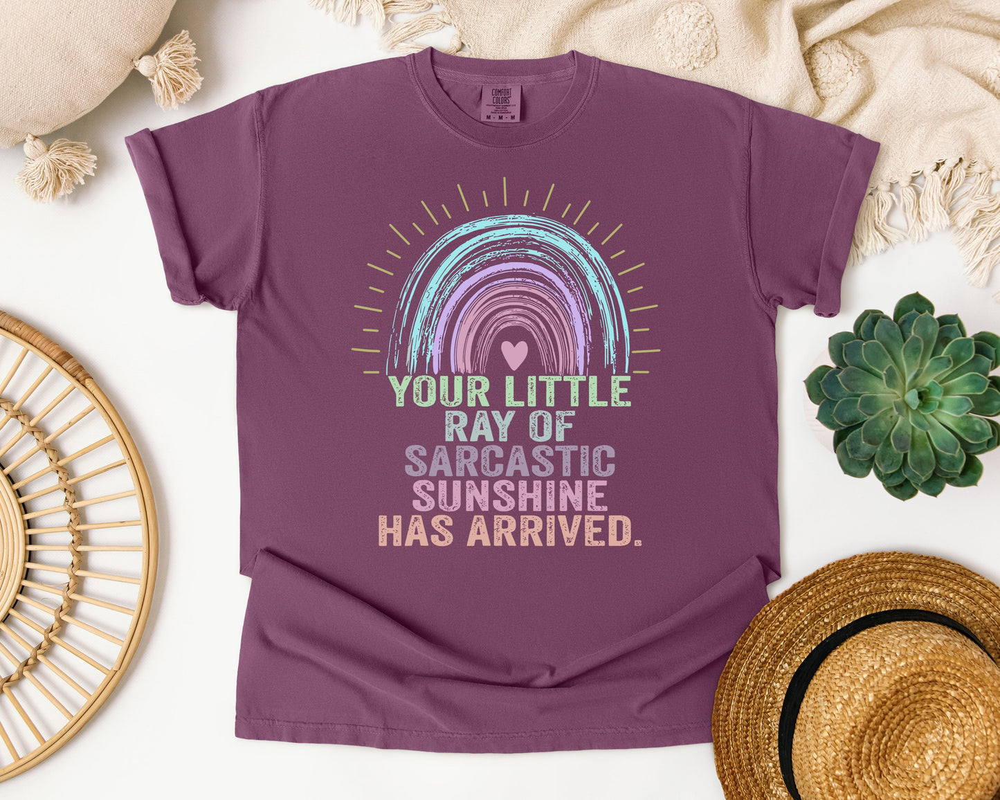 Ray Of Sarcastic Sunshine Is Here Graphic Tee