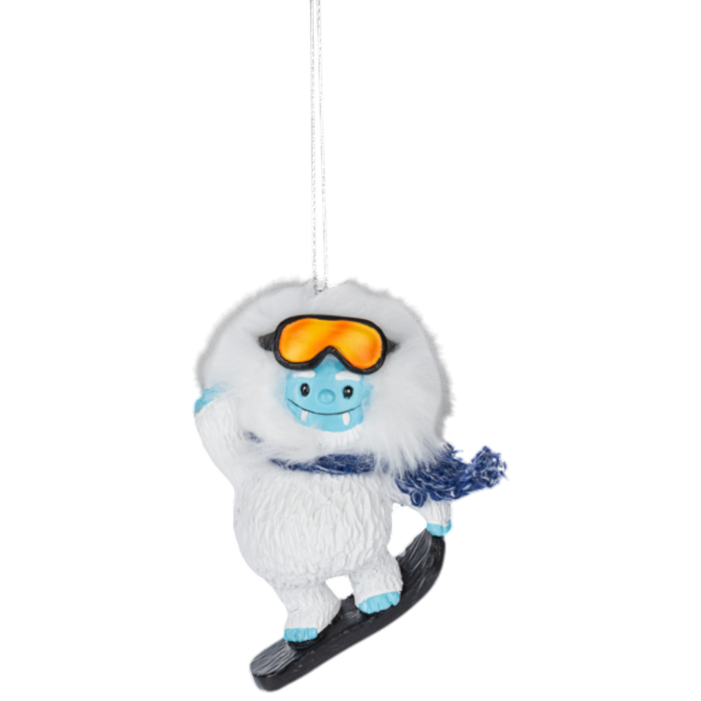 Yeti Snowboarder: A Legendary Winter Warrior Ornament