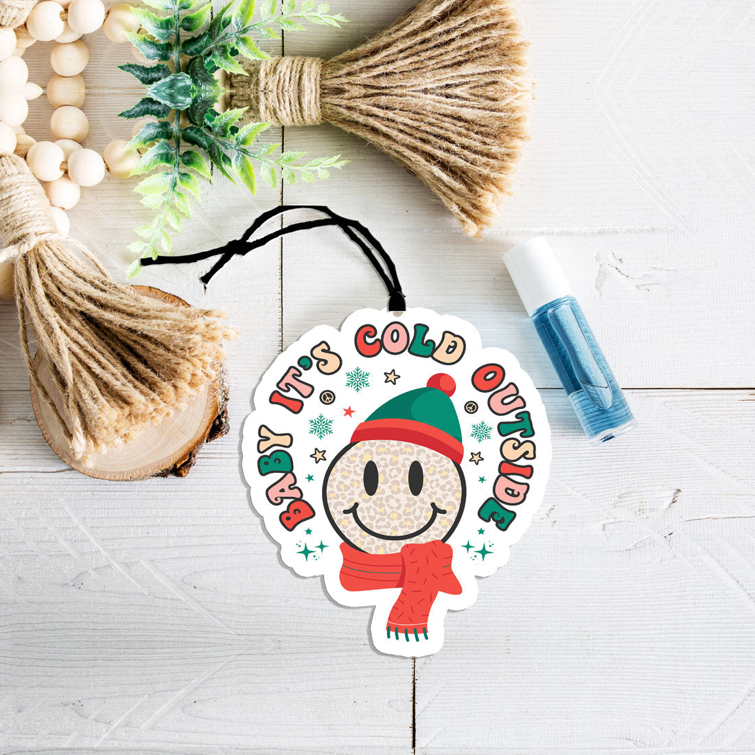 Baby It’s Cold Outside car accessory
funny holiday car air freshener
humorous Christmas air freshener
funny Christmas stocking stuffer for women
cute funny Christmas gift
Christmas humor car accessory
festive winter car accessory
whimsical Christmas air freshener
whimsical snowman car accessory
Christmas snowman hanging decoration
holiday snowman hanging accessory
snowman ornament style air freshener
Christmas ornament style air freshener
rearview mirror snowman ornament