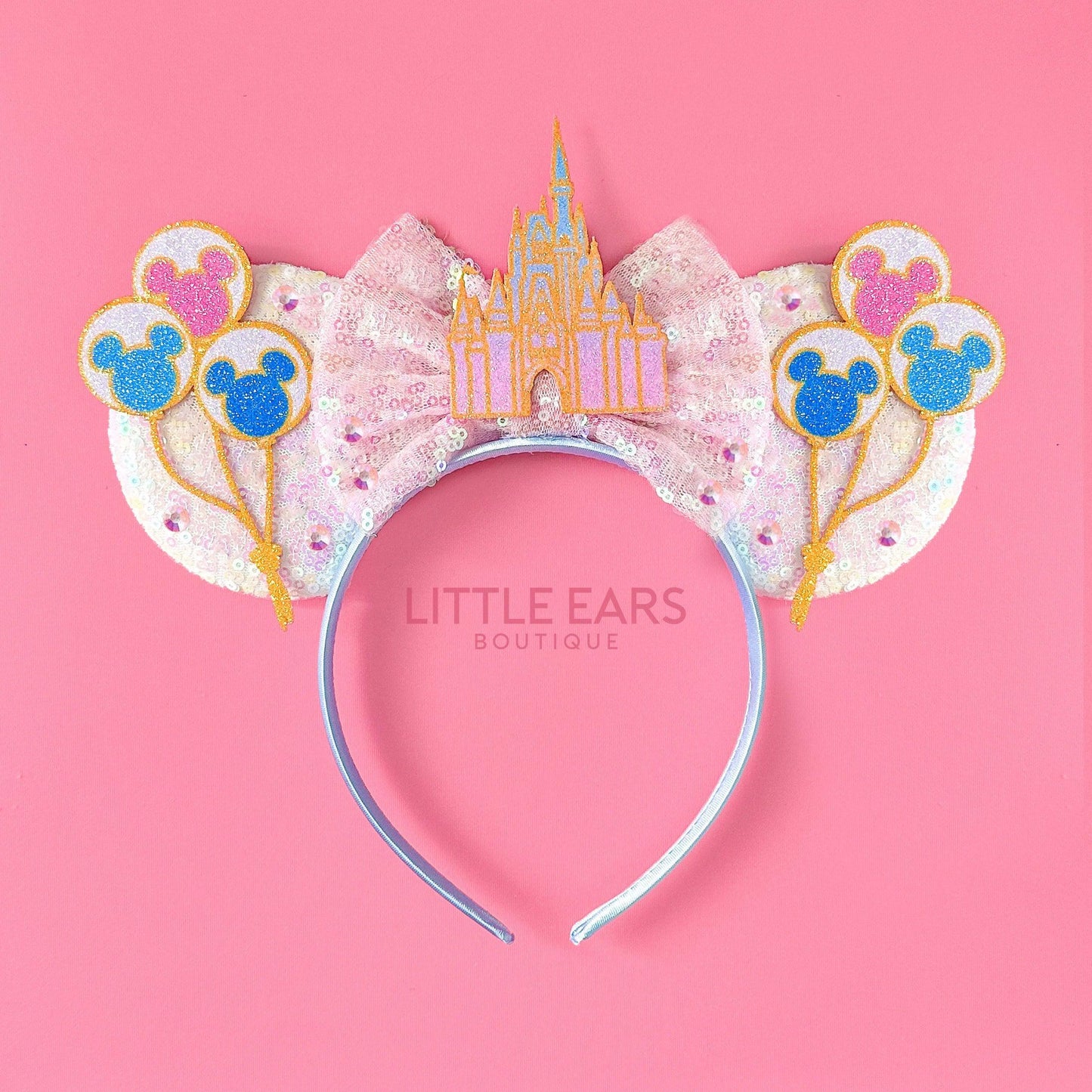 Castle & Balloons Mickey Ears