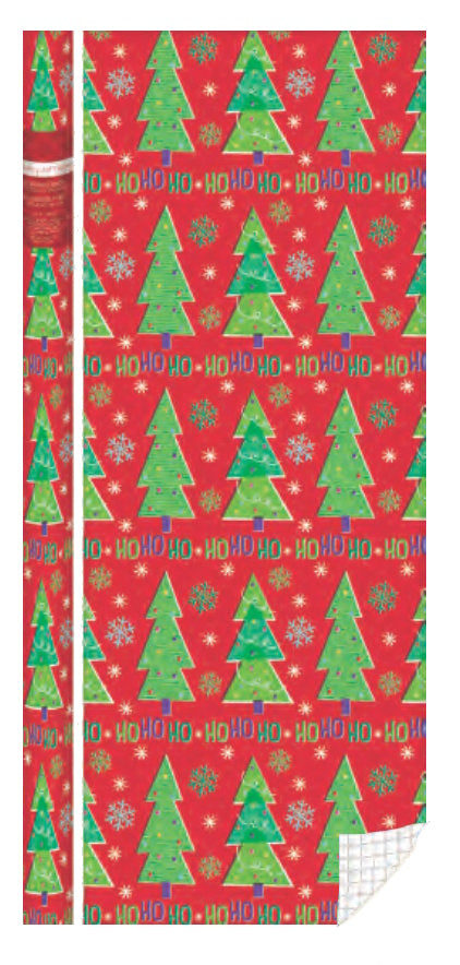 Ho Ho Ho Tree Roll Wrap - 30" x 168"