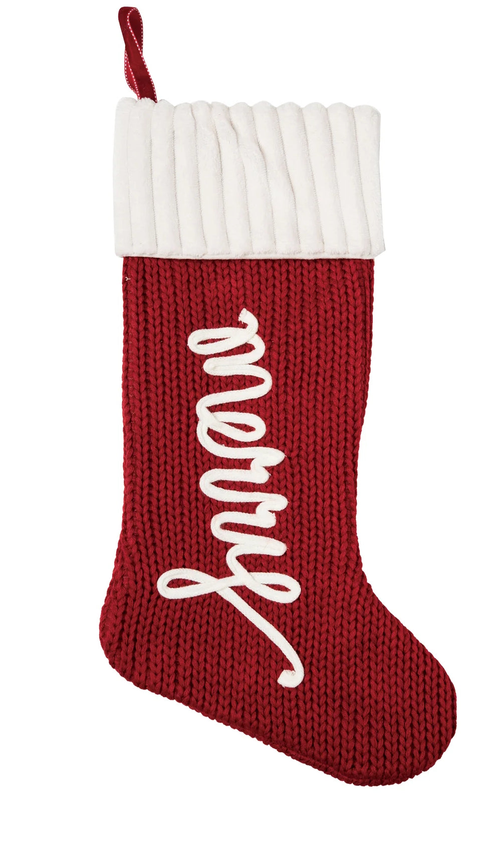 Merry Red Christmas Stocking