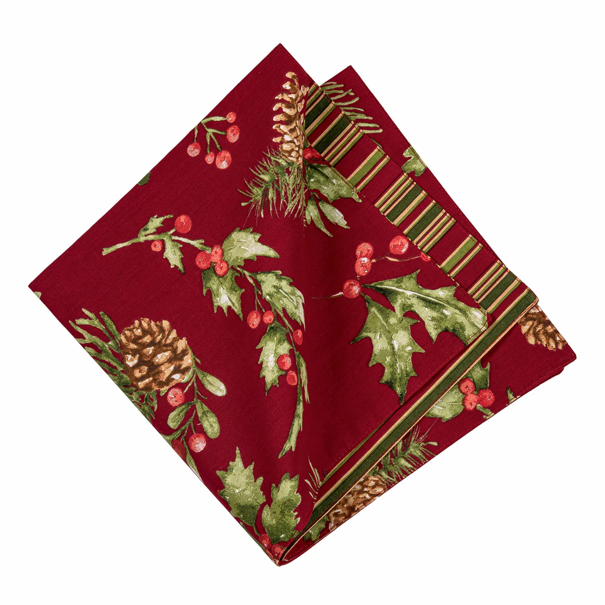 Maureen Reversible Napkin: Woodland Holiday Elegance