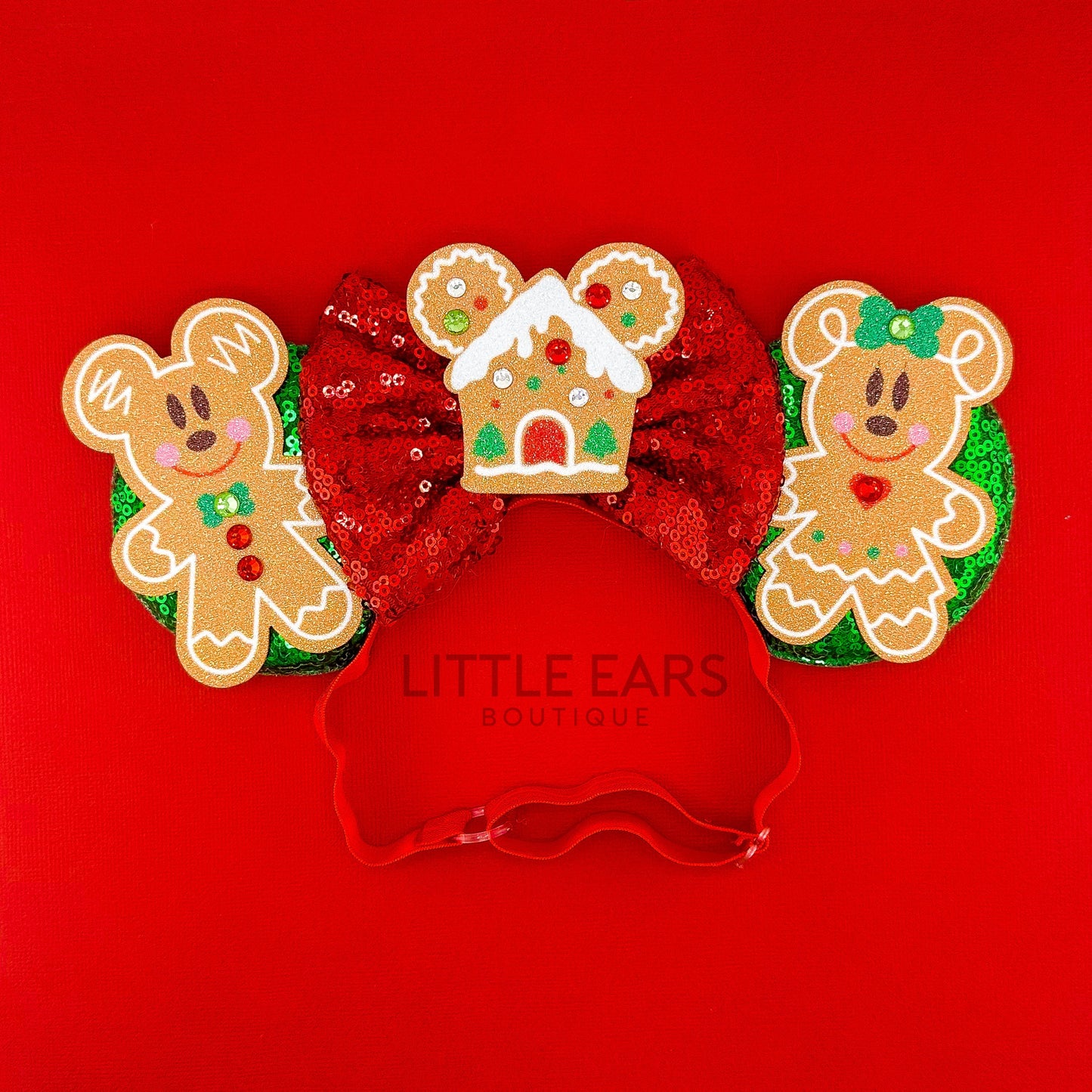 Gingerbread Elastic Mickey Ears