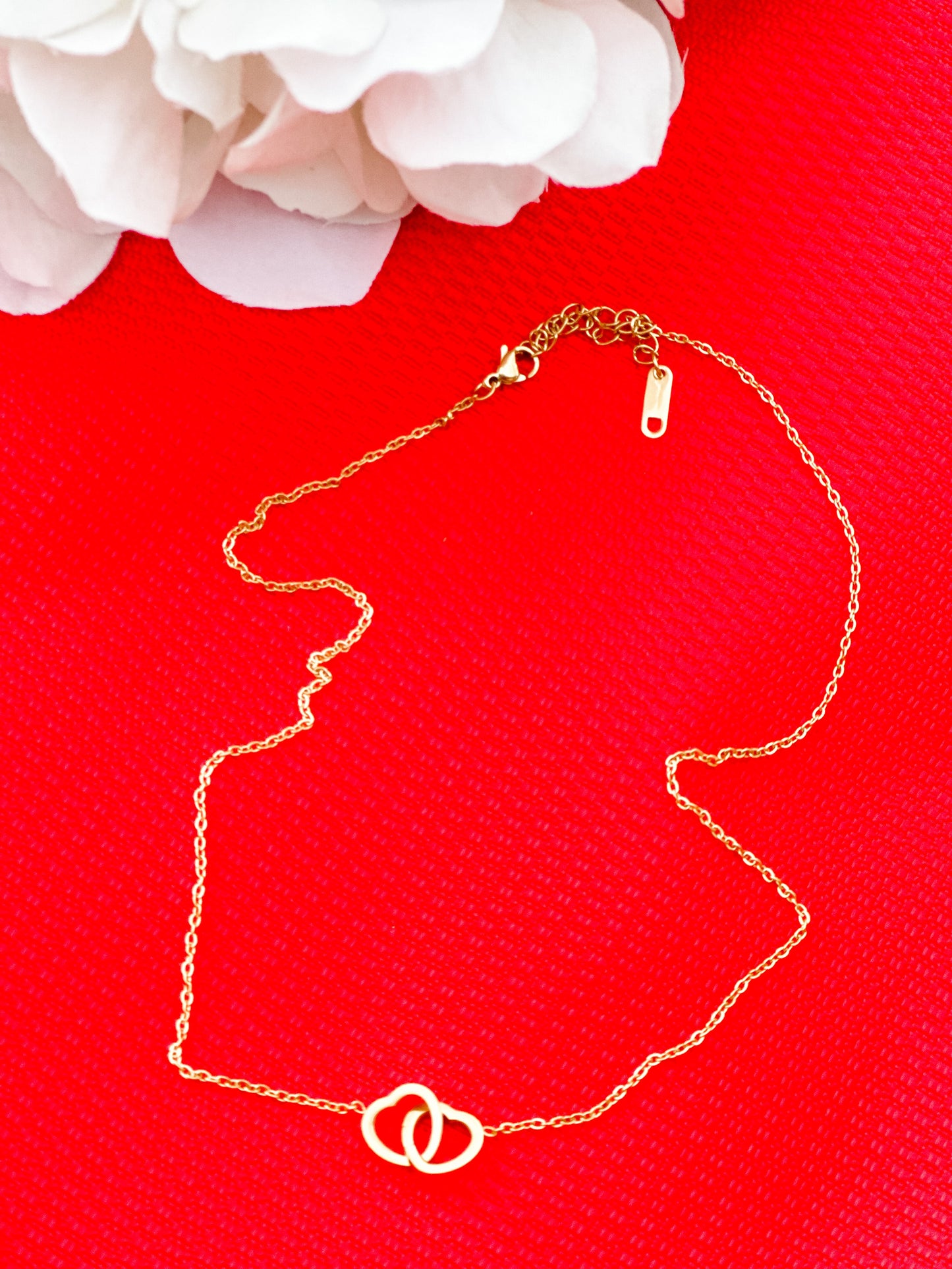 Two Hearts "Gold" Necklace