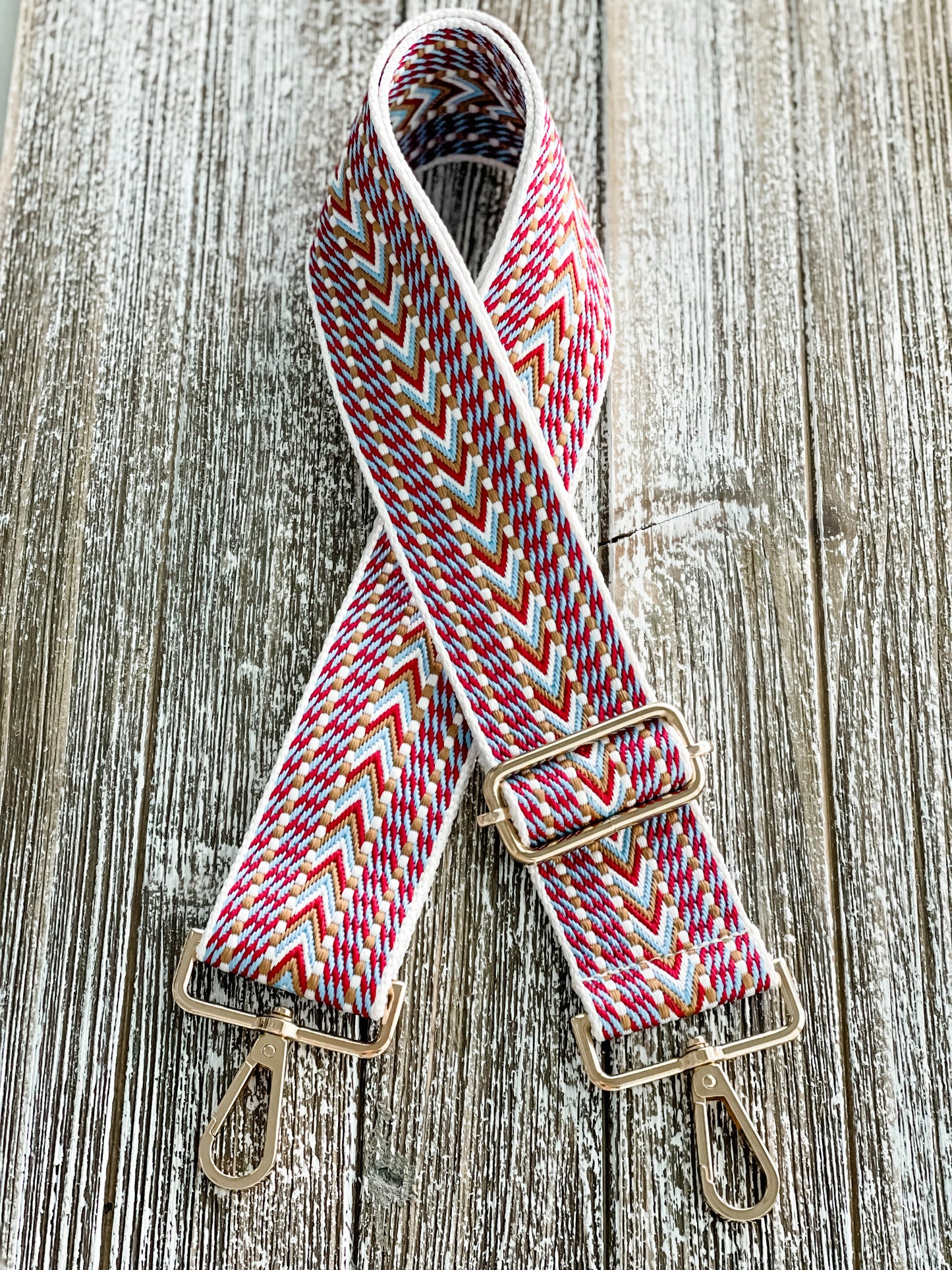 Crossbody Guitar Strap "VIV Burgundy"