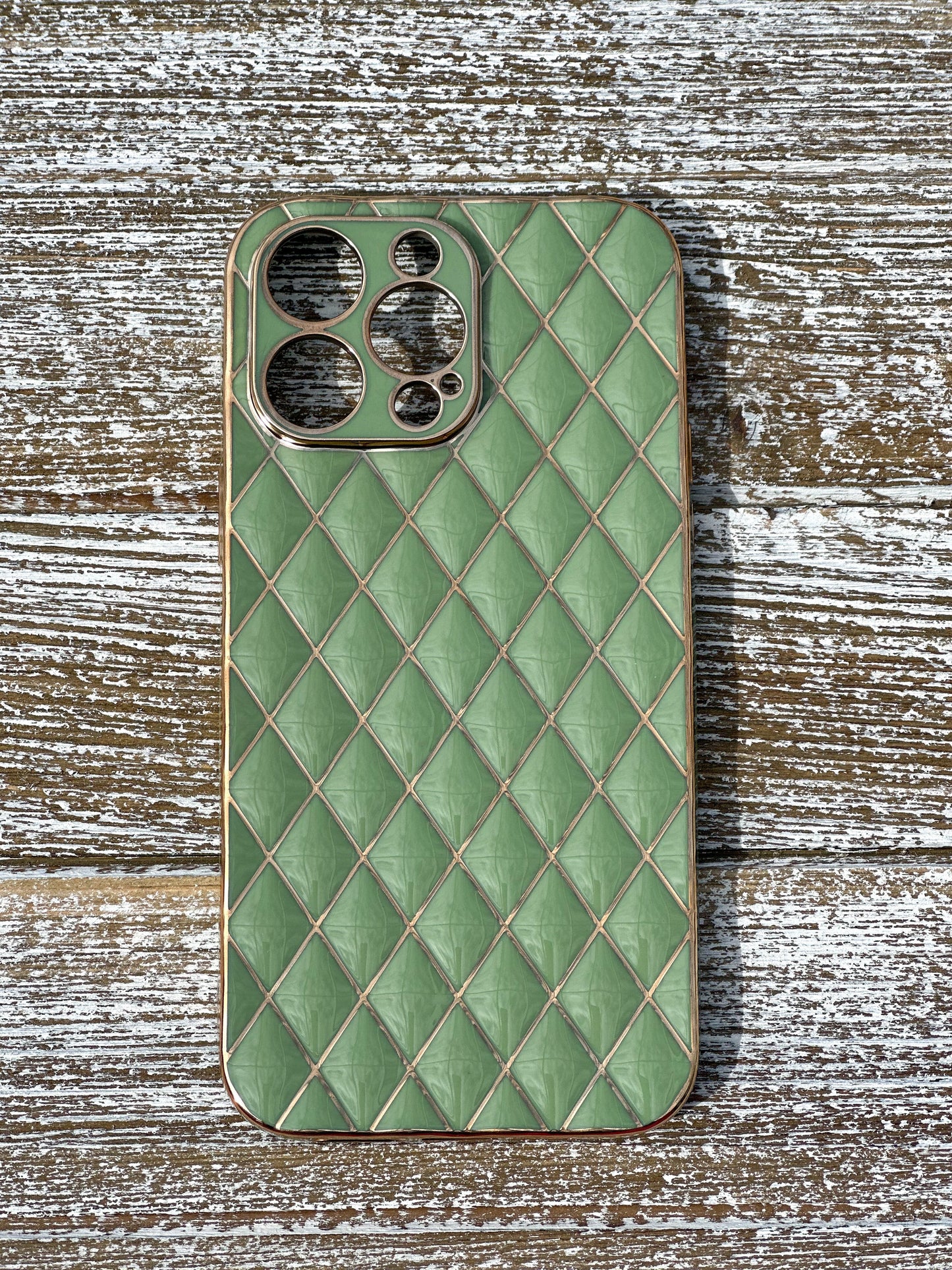 "Glitz And Glamour" Sage iPhone Case