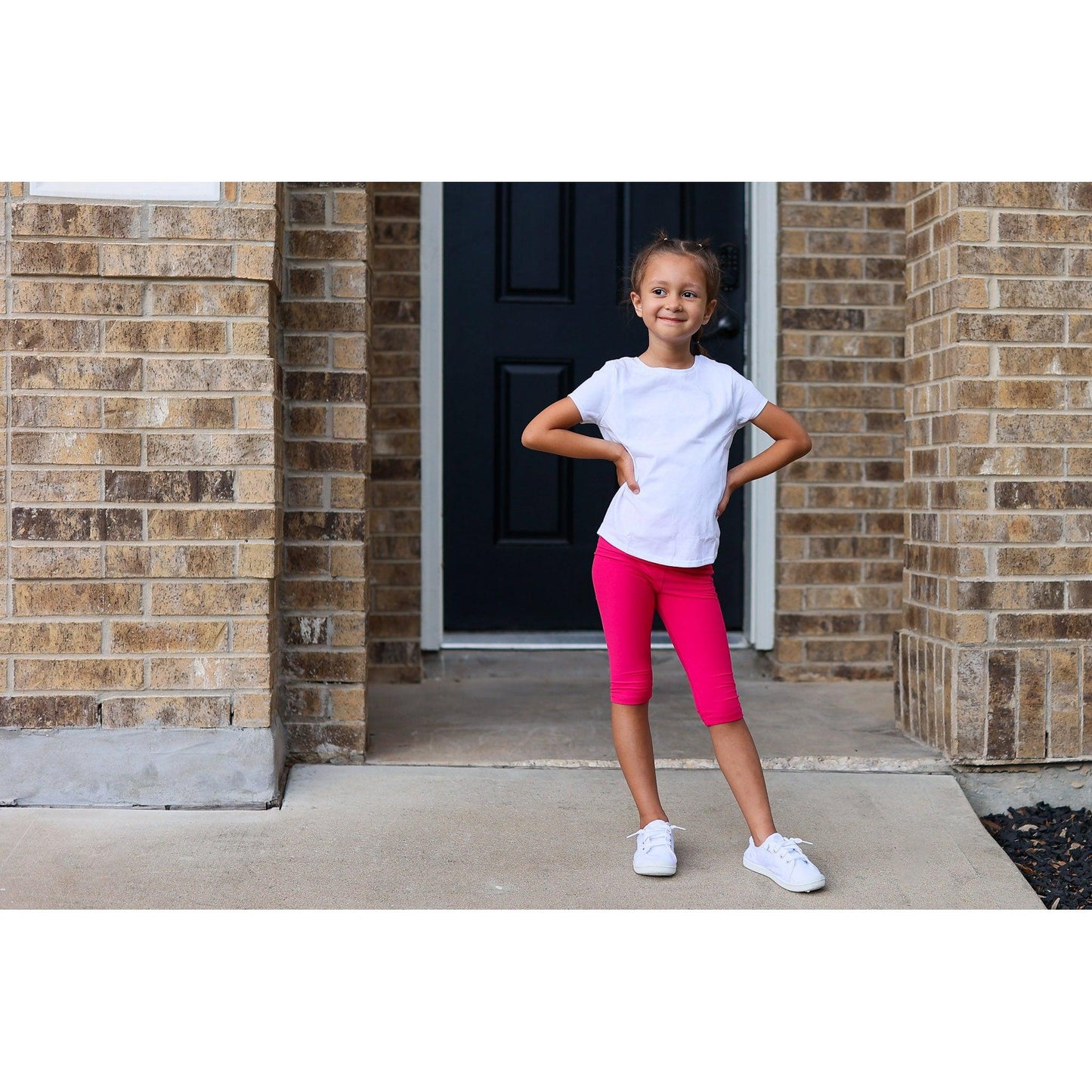Julia Rose kids luxe leggings capris and biker shorts, Kids wearing Julia Rose luxe leggings