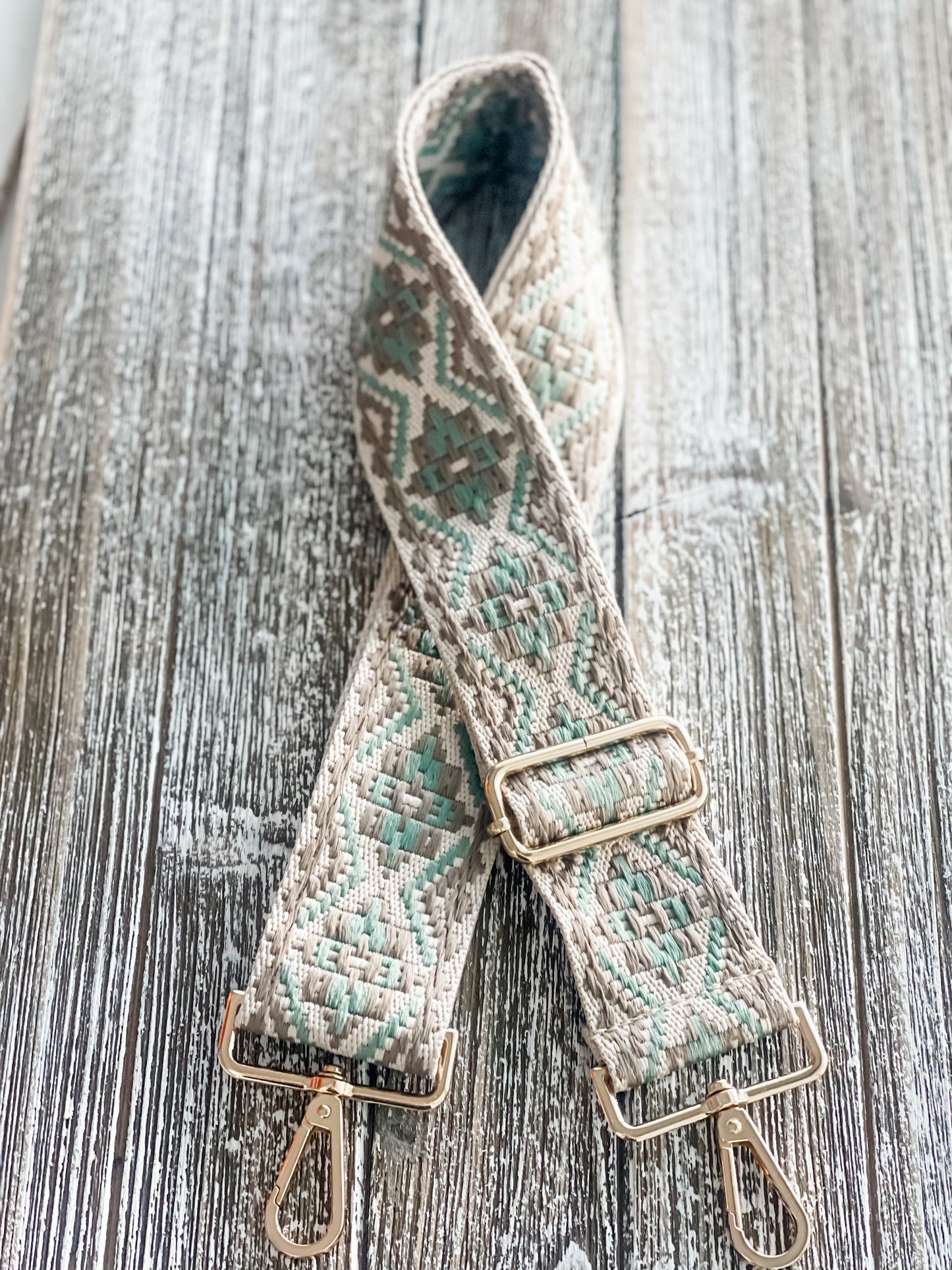 Crossbody Guitar Strap "Sage Flair"