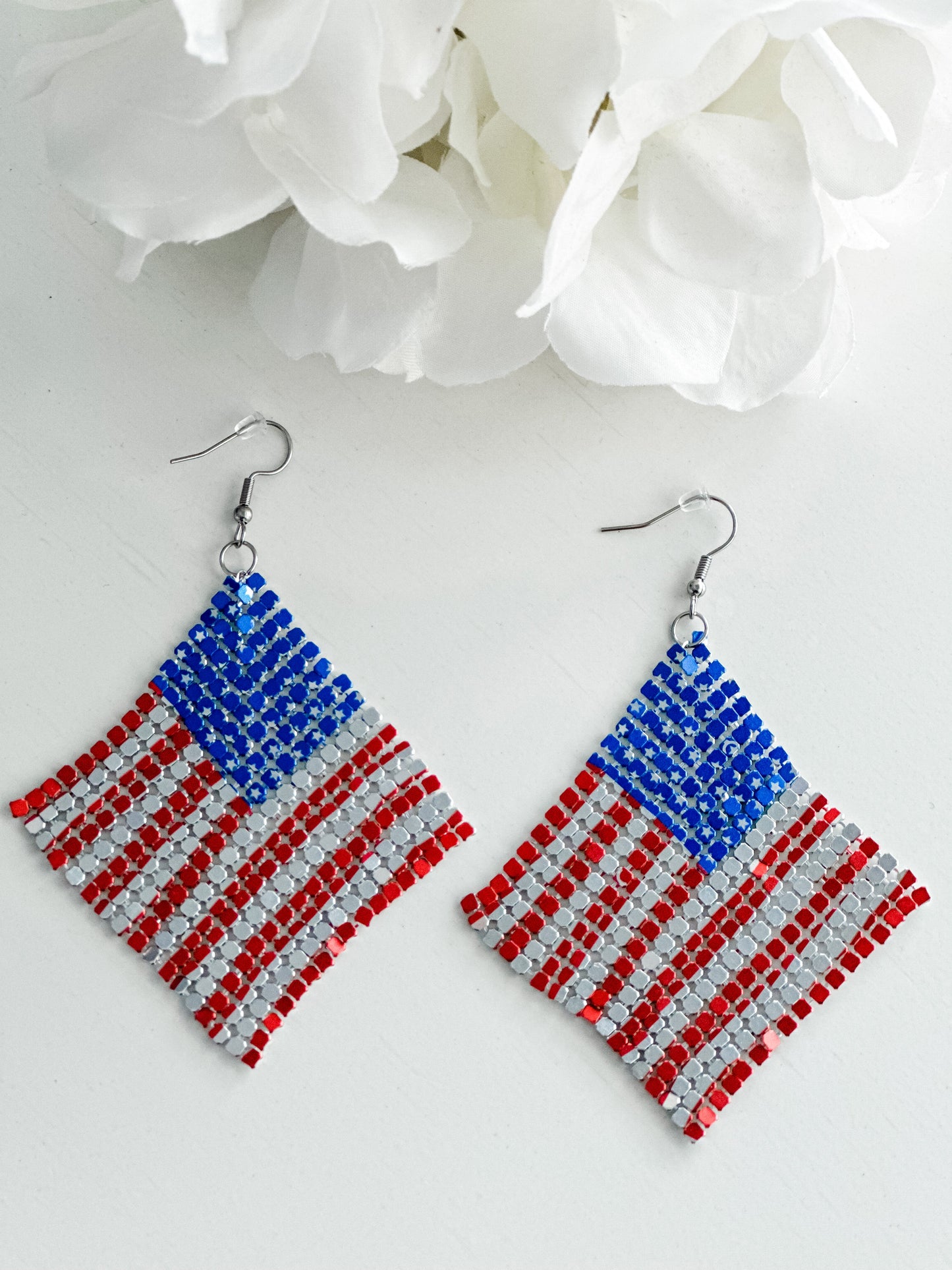 "I Love America" Flag Dangles