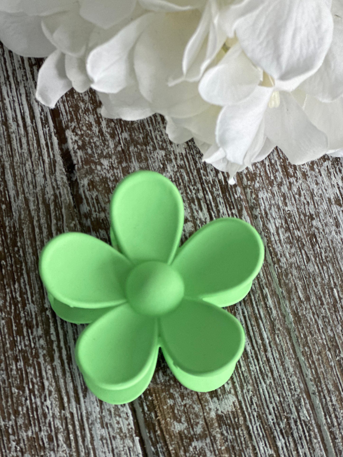 Flower Power "Green" Hair Clip