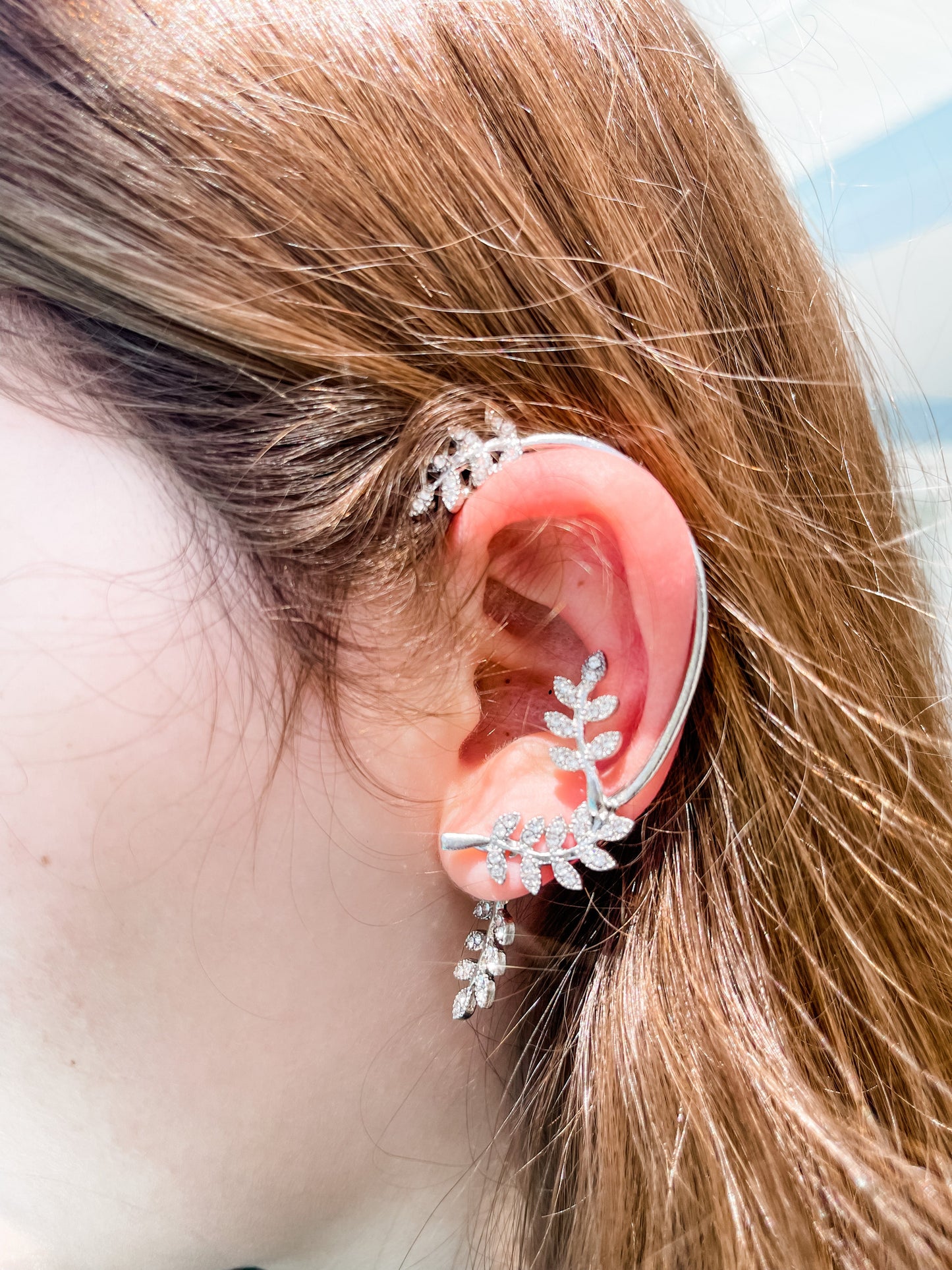 Leaves Ear Cuff "Silver