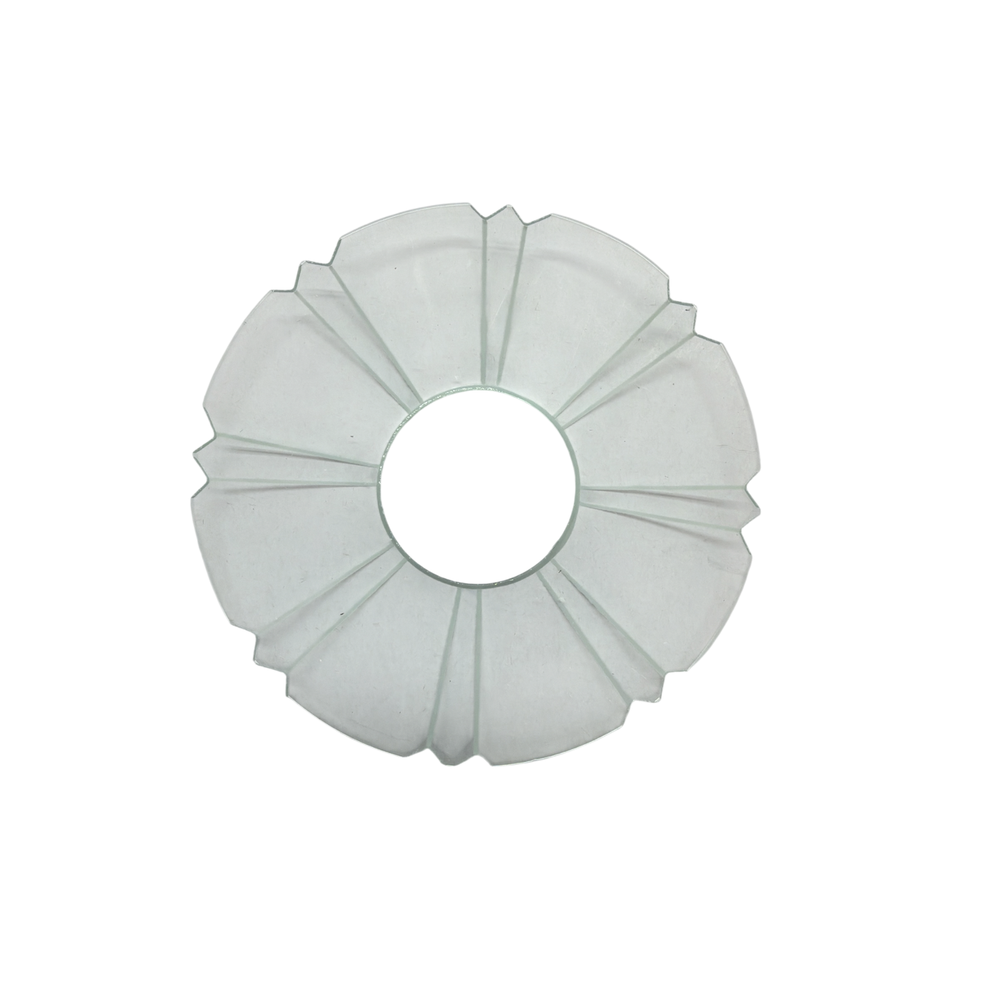 Single Glass Bobeche - Segmented