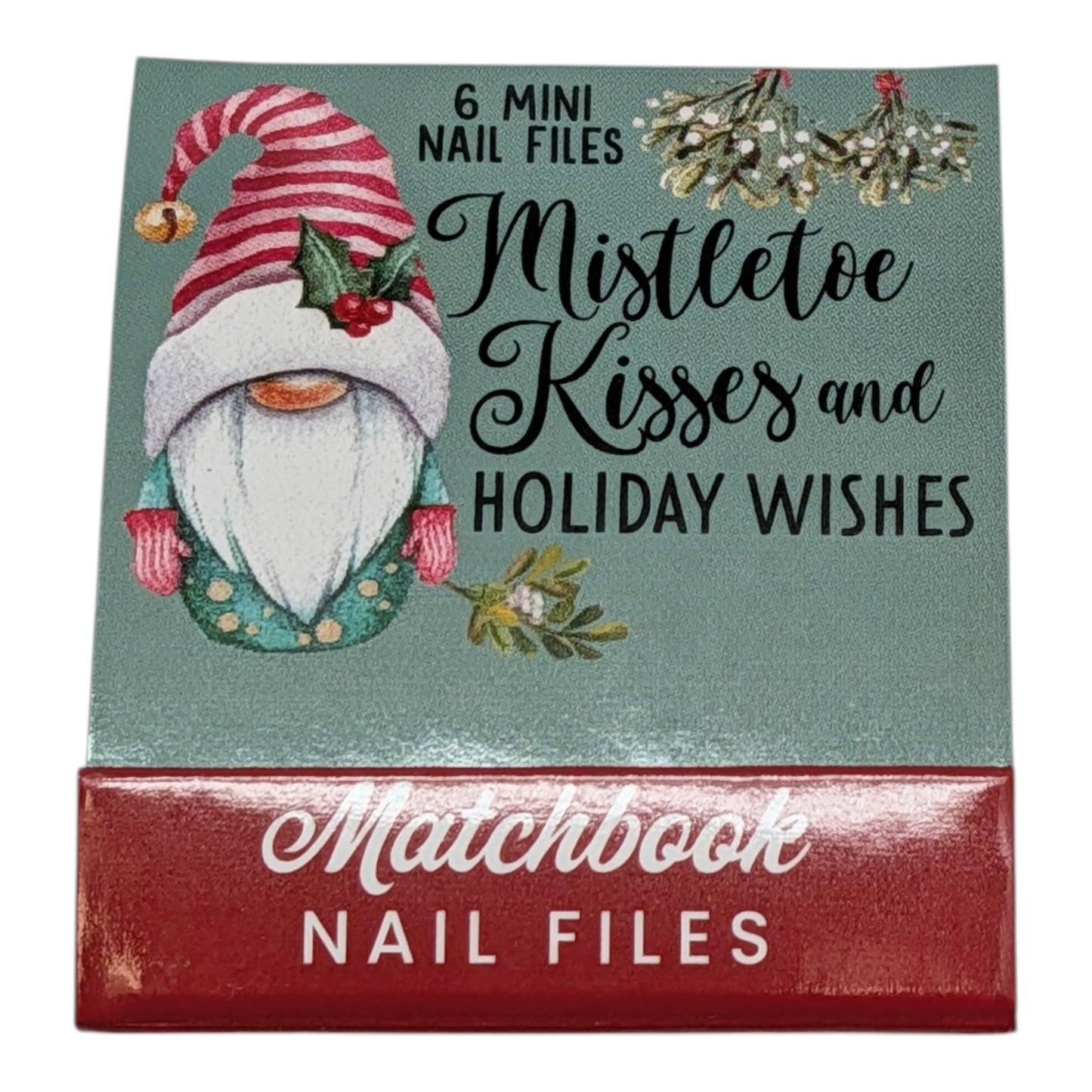 Mistletoe Kisses and Holiday Wishes Matchbook Nail Files