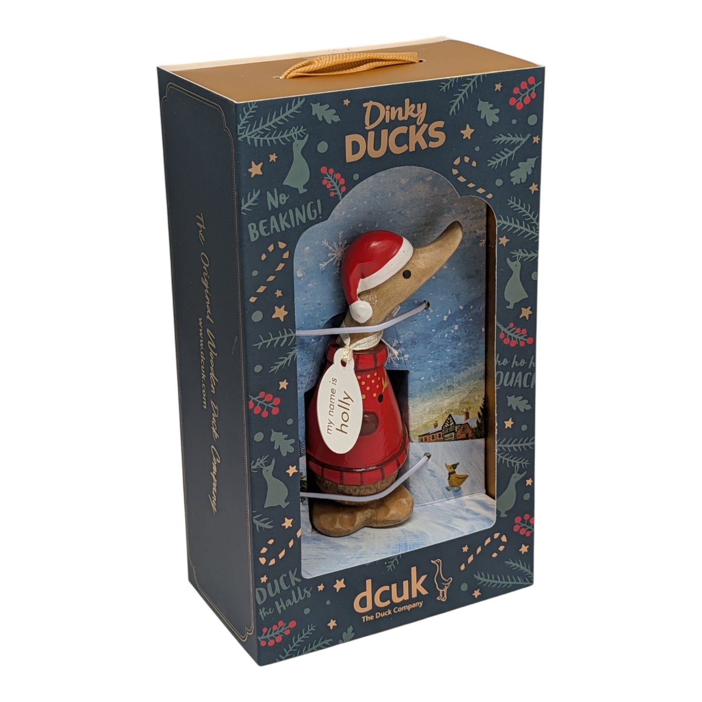 Dinky Duck Wearing an Ugle Sweater - Holly