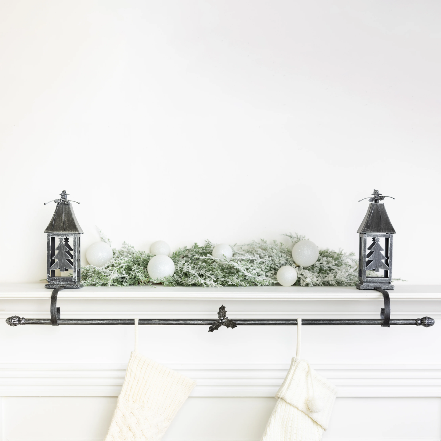 Metal Lantern Stocking Holder