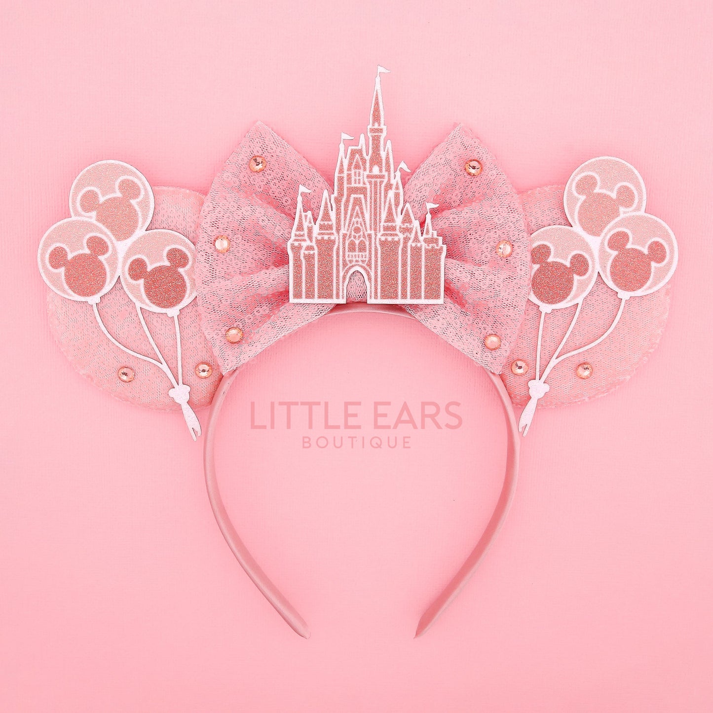 Rose Gold Castle Mickey Ears