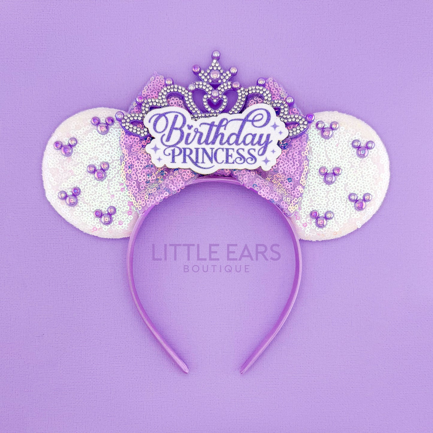 Pink Birthday Princess Mickey Ears