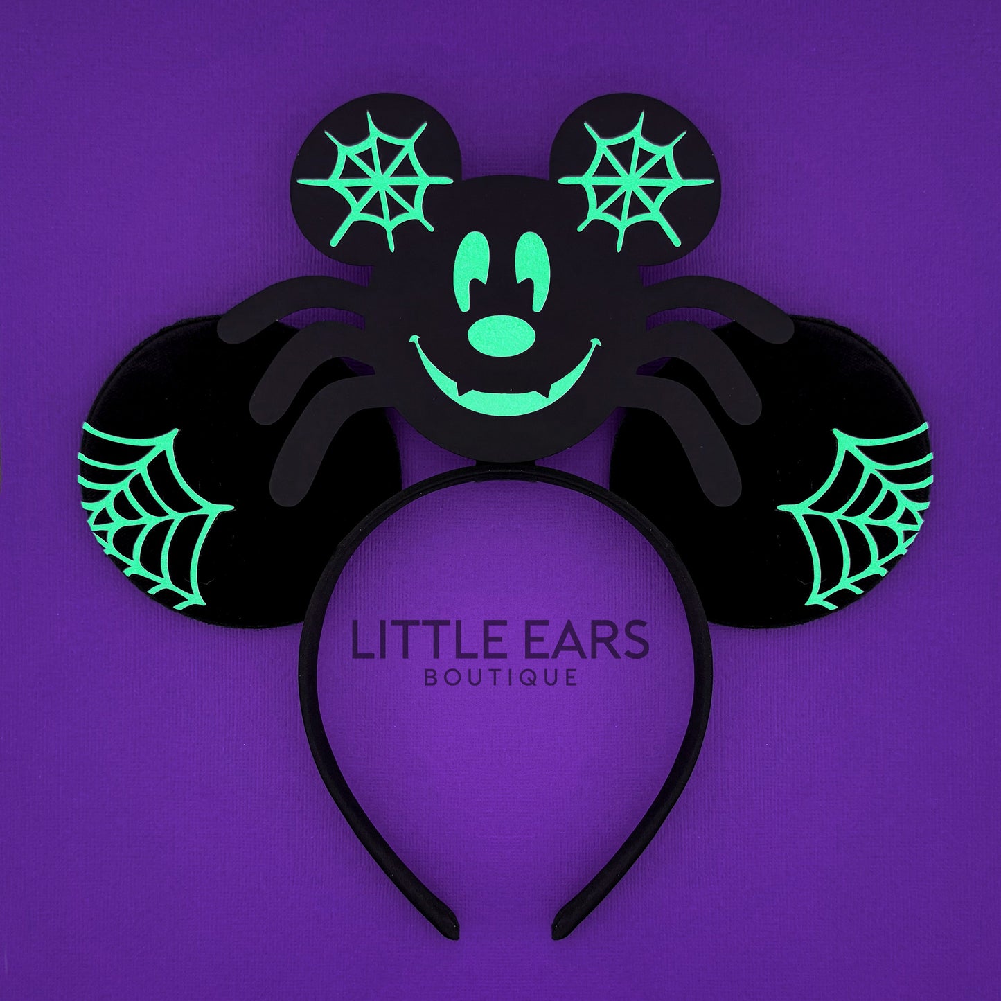 Glow Spider Mickey Ears for Men
