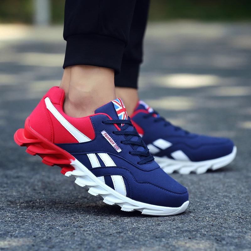 Mens Sport Sneakers Light Breathable Running Shoes Outdoor Comfortable Leisure Lace Up Gym Shoes Fashion High Quality Sneakers Slip On Walking Athletic Sneakers