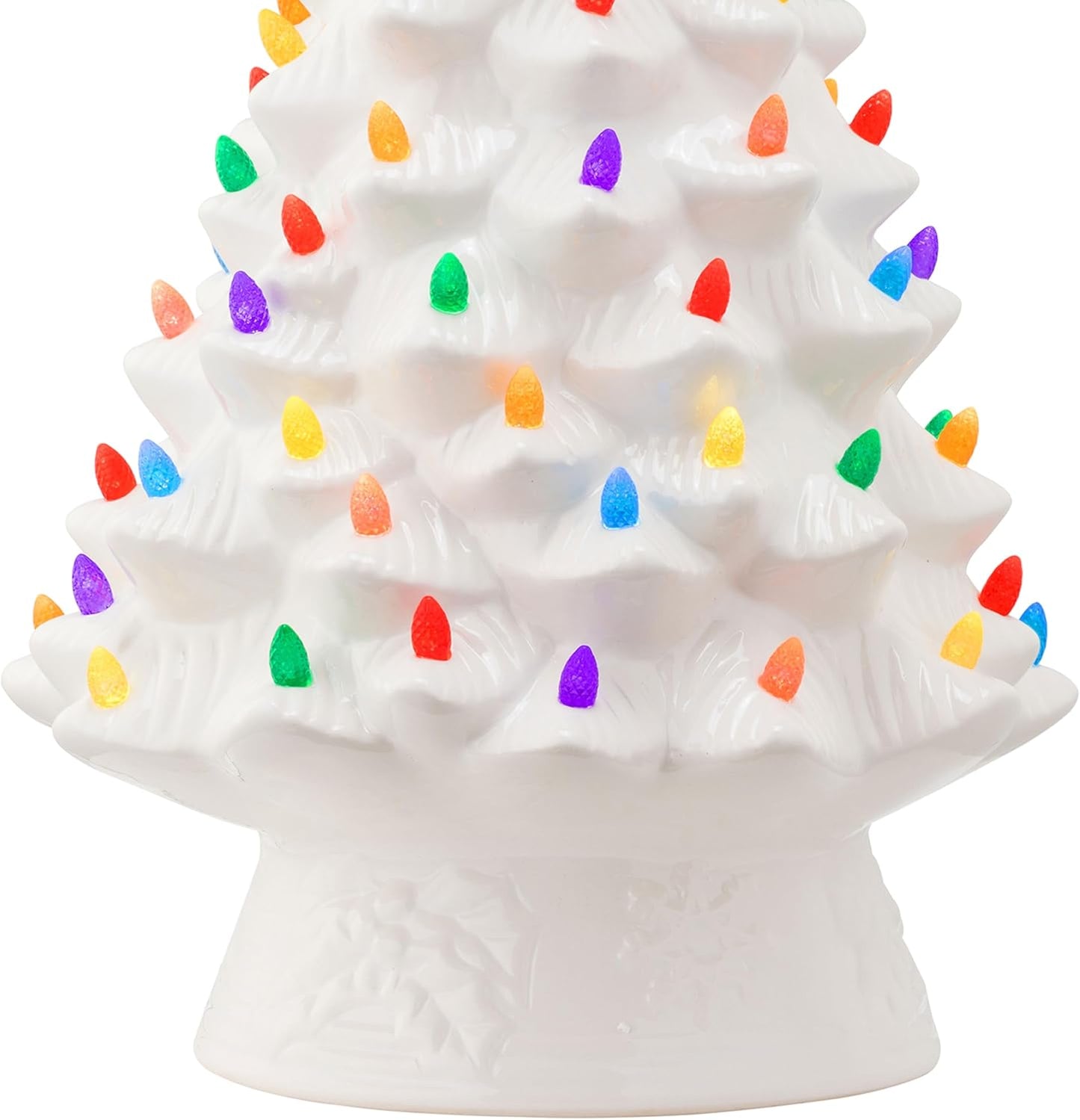 Nostalgic Ceramic Christmas Tree - White - 18 inch