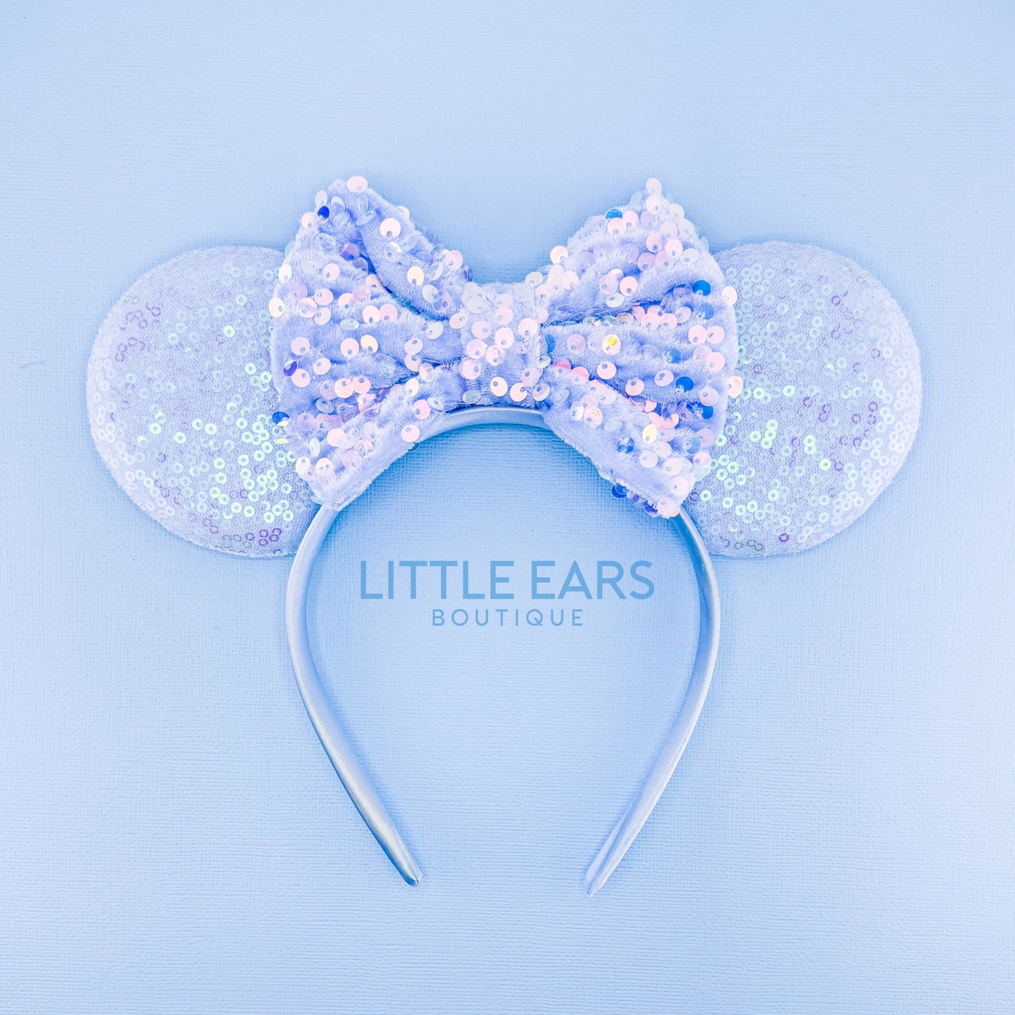 Blue Sequin Mickey Ears