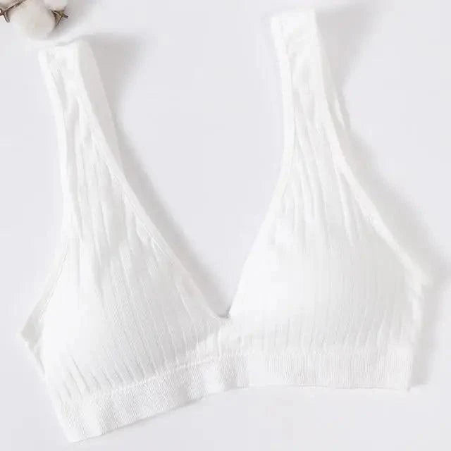 New Comfortable Seamless Sports Bras For Women And Girls Top Female Brassiere Deep V Sexy Women's Underwear Backless