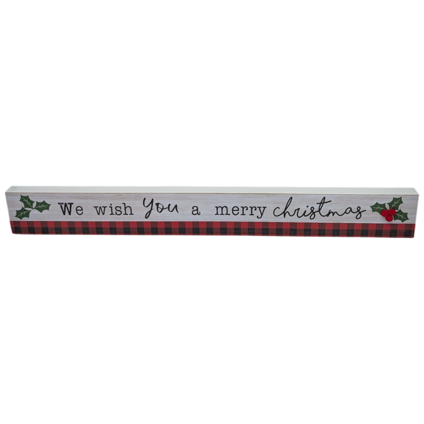 We Wish You a Merry Christmas - Tabletop Shelf Sitter