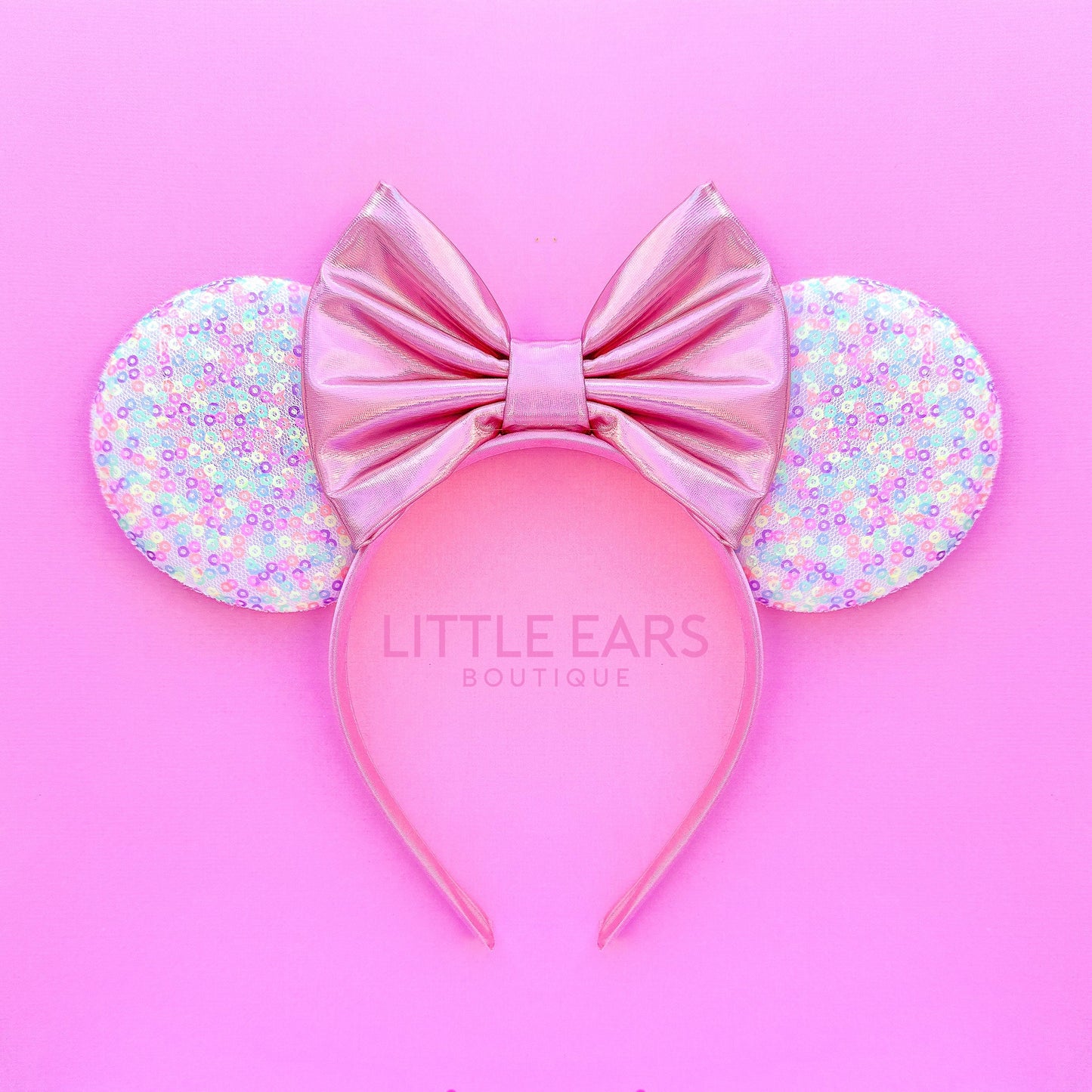 Pink Confetti Mickey Ears