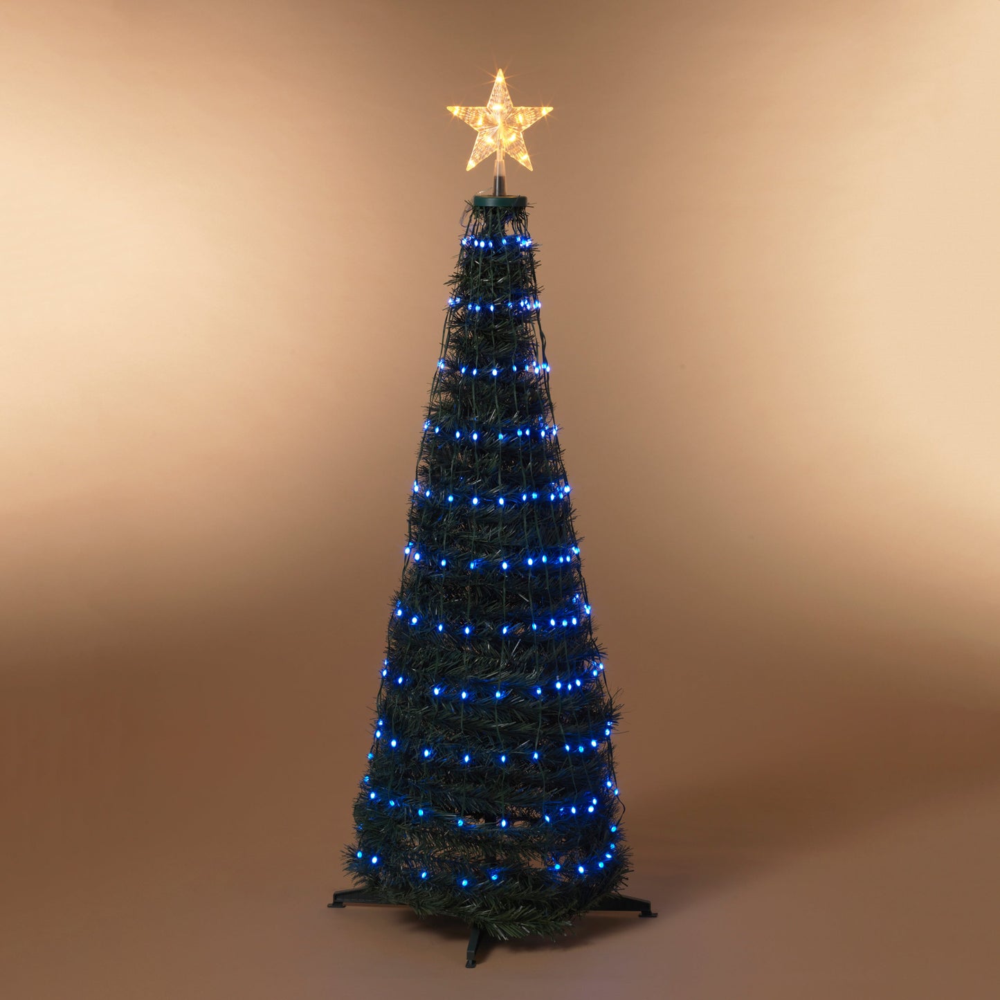 Steel Frame Pole Tree with Color Change LED Lighting - 4 Feet Tall