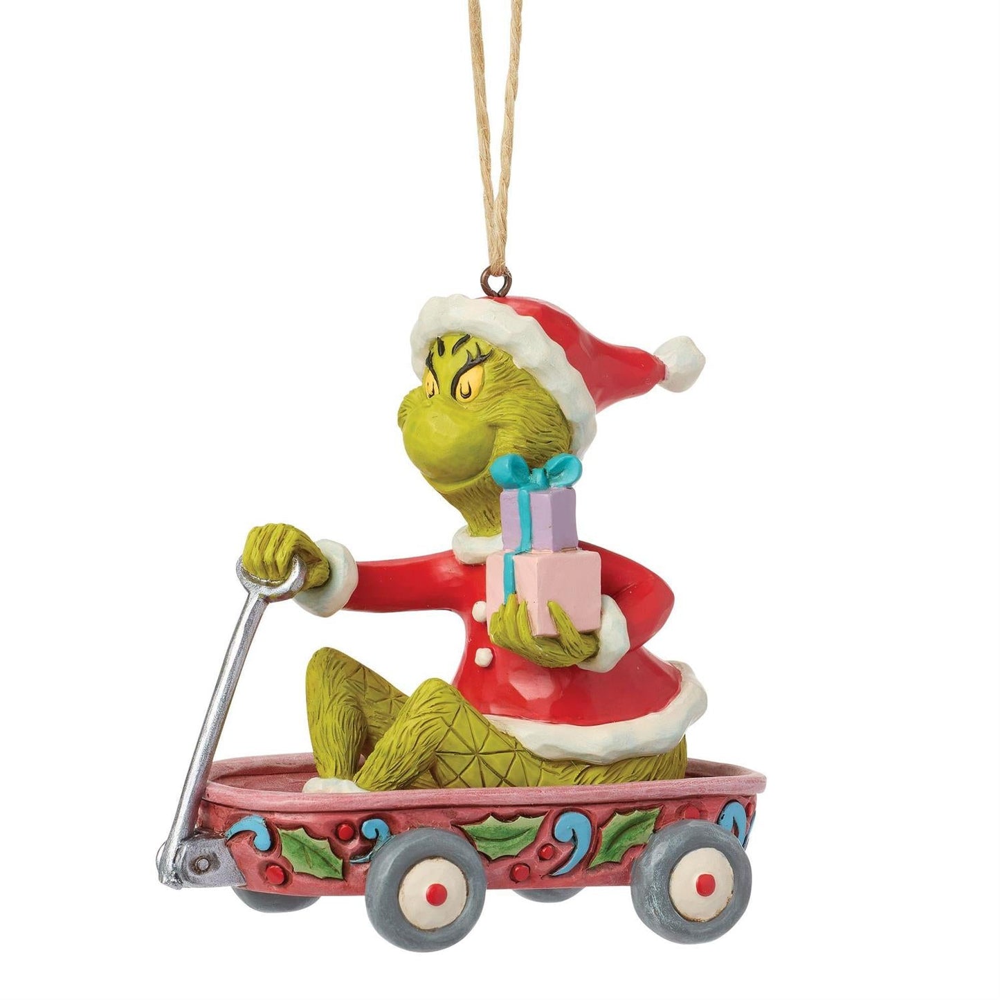 Grinch in Wagon Ornament