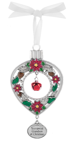 Jingle Bell Ornament - To a Special Grandson at Christmas