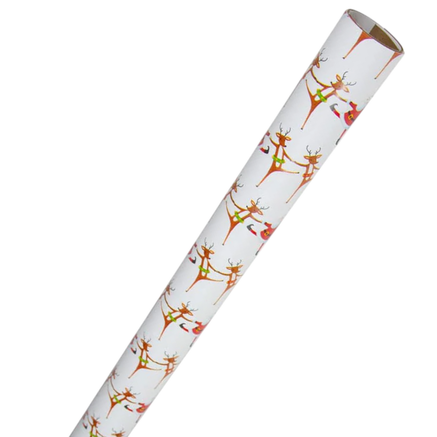 Christmas Can Can Wrapping Paper in Ivory - 30" x 8' Roll