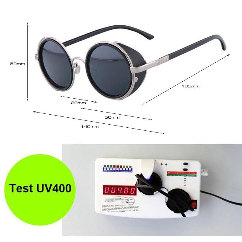 Round Vintage Sunglasses Retro Eyewear Style Sunglasses For Women New Retro Shape Coating Sunglasses For Men New Round Shape Sunglasses & Classic Design Sunglasses