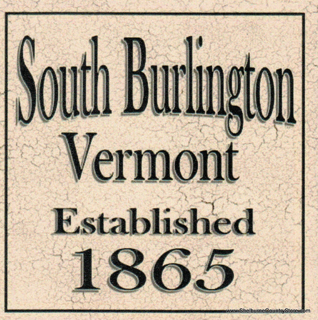Local Towns Ceramic Coaster - South Burlington