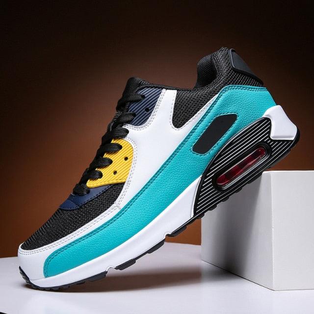 Unisex Air Cushion Sneakers Men's Colorful Casual Fashion Jogging Sneakers Outdoor Sports Sneakers Lace Up Unisex Walk Women's Air Athletic Running Sneakers